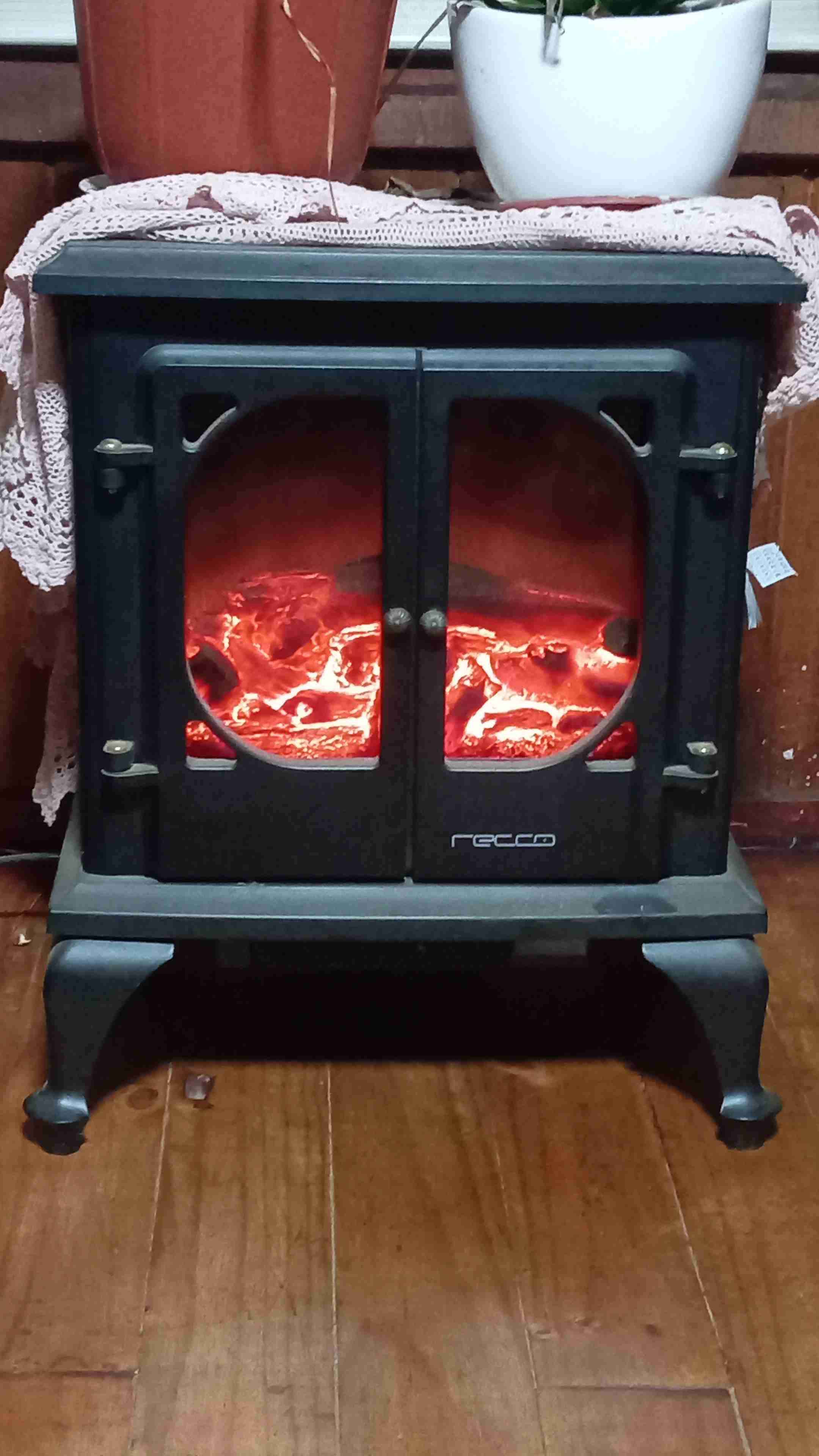 Estufa eléctrica decorativa Recco - miniatura 1