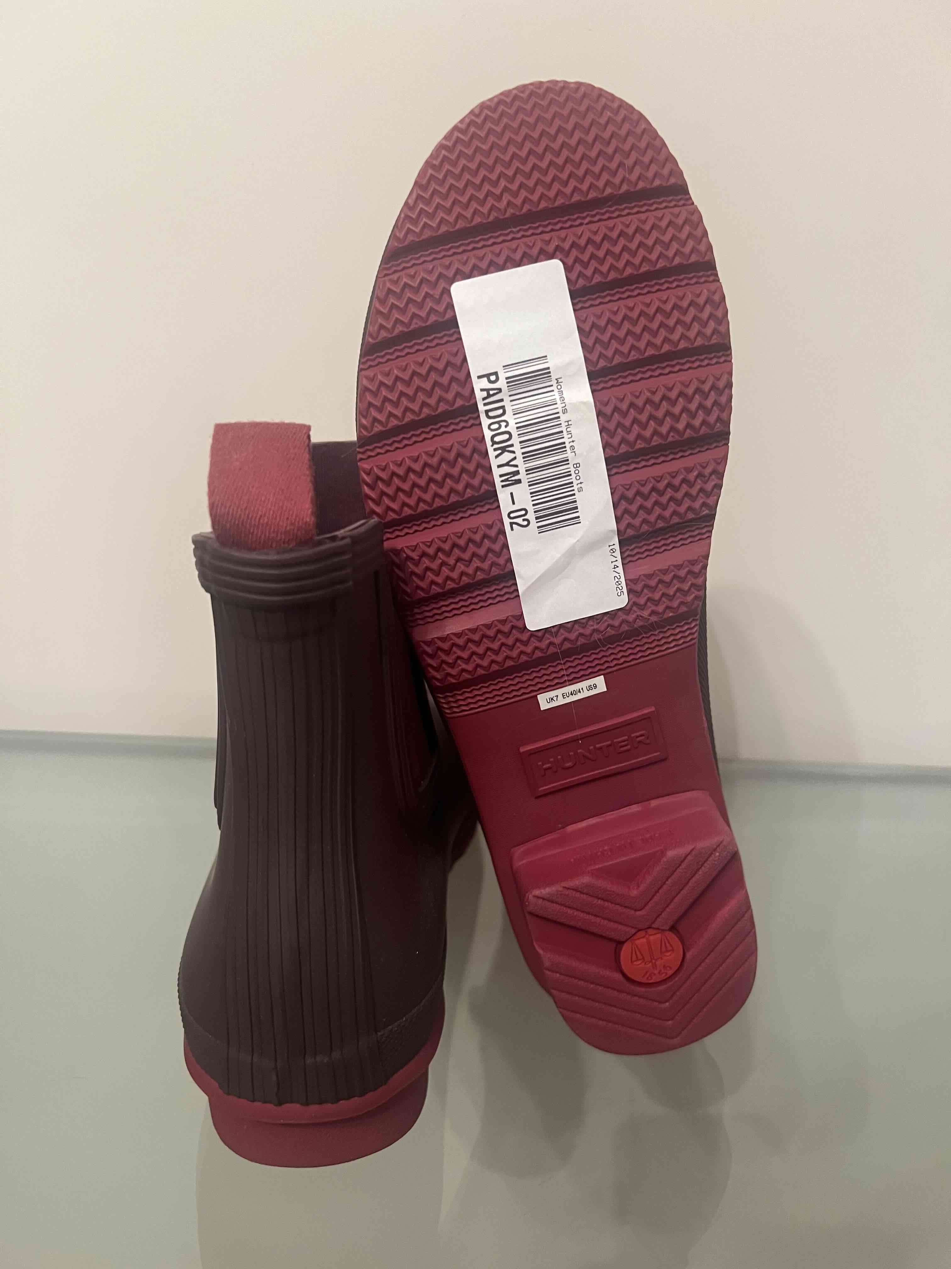 Botas Hunter impermeables burdeos 40-41 - miniatura 3