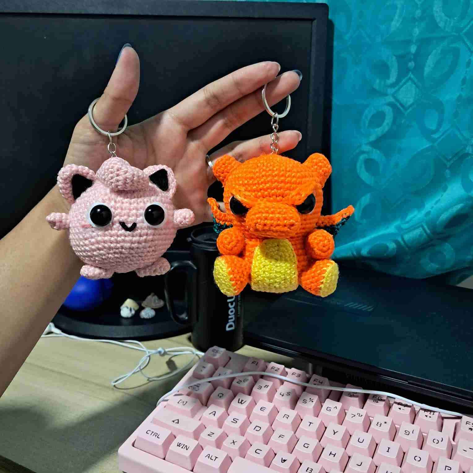 Amigurumi dragón naranja - miniatura 6