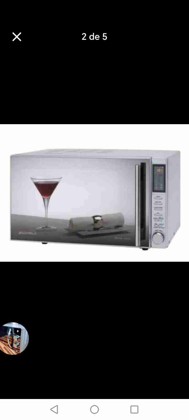 Microondas plateado con espejo Somela - miniatura 4