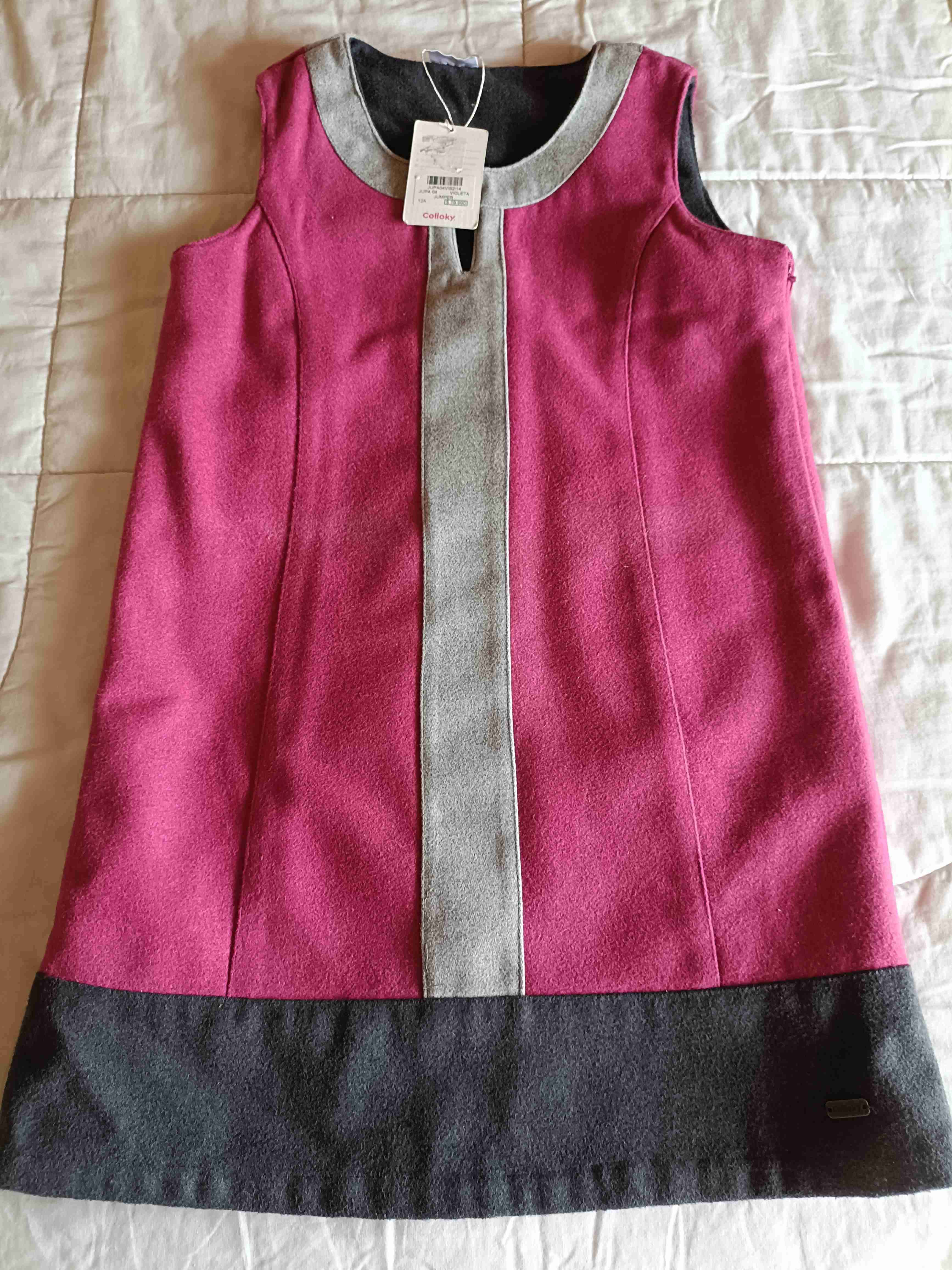 Vestido sin mangas bicolor nuevo - miniatura 1