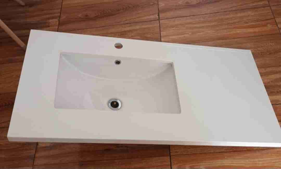 Lavamanos blanco cerámico para Vanitorio - miniatura 3