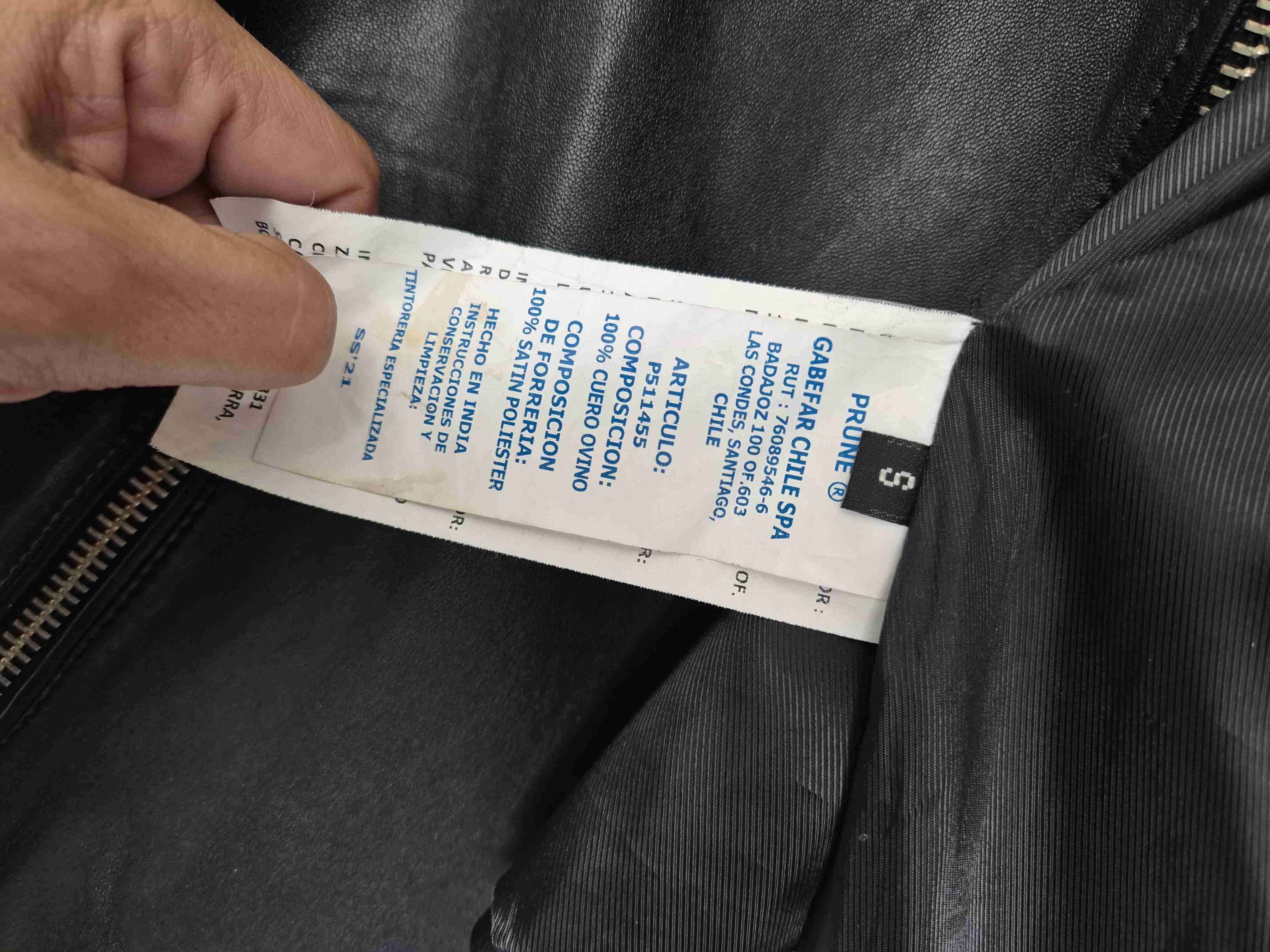 Chaqueta 100% Cuero Prune - miniatura 6