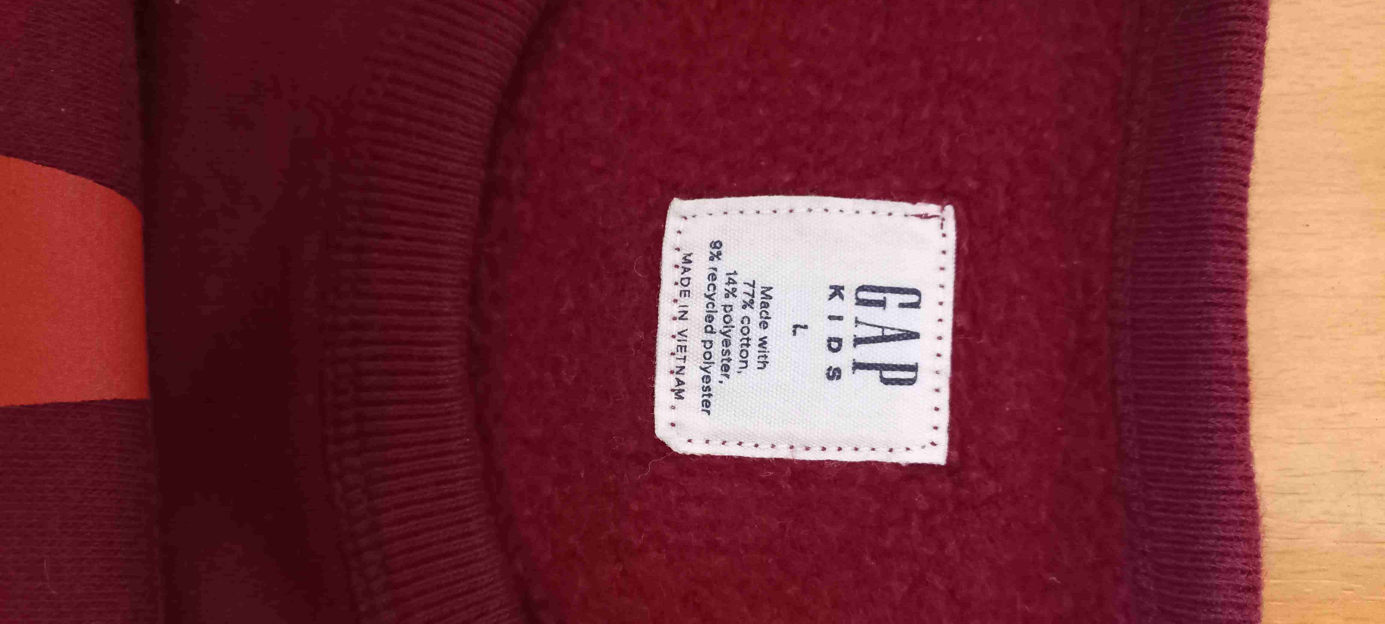 Polerón burdeo GAP Talla 12 - miniatura 3