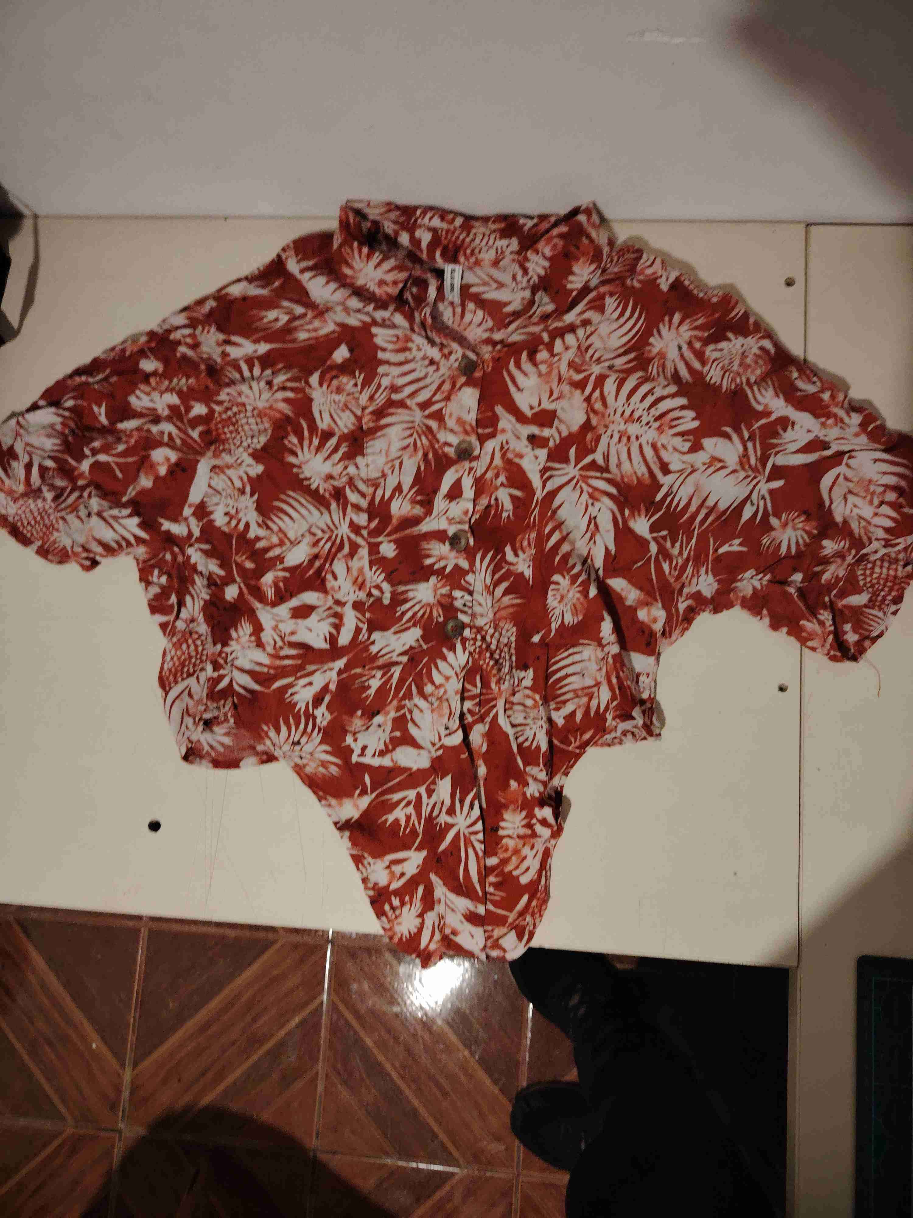 Polera hawaiana roja - miniatura 2