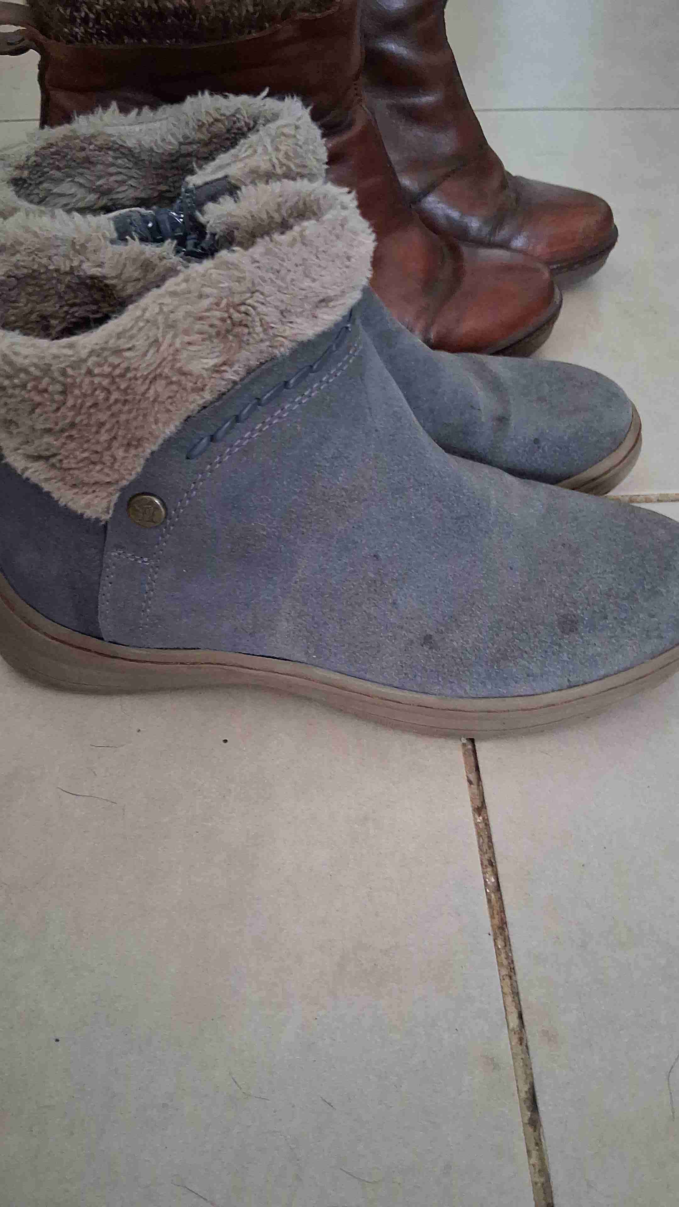 Botines de cuero y gamuza - miniatura 3