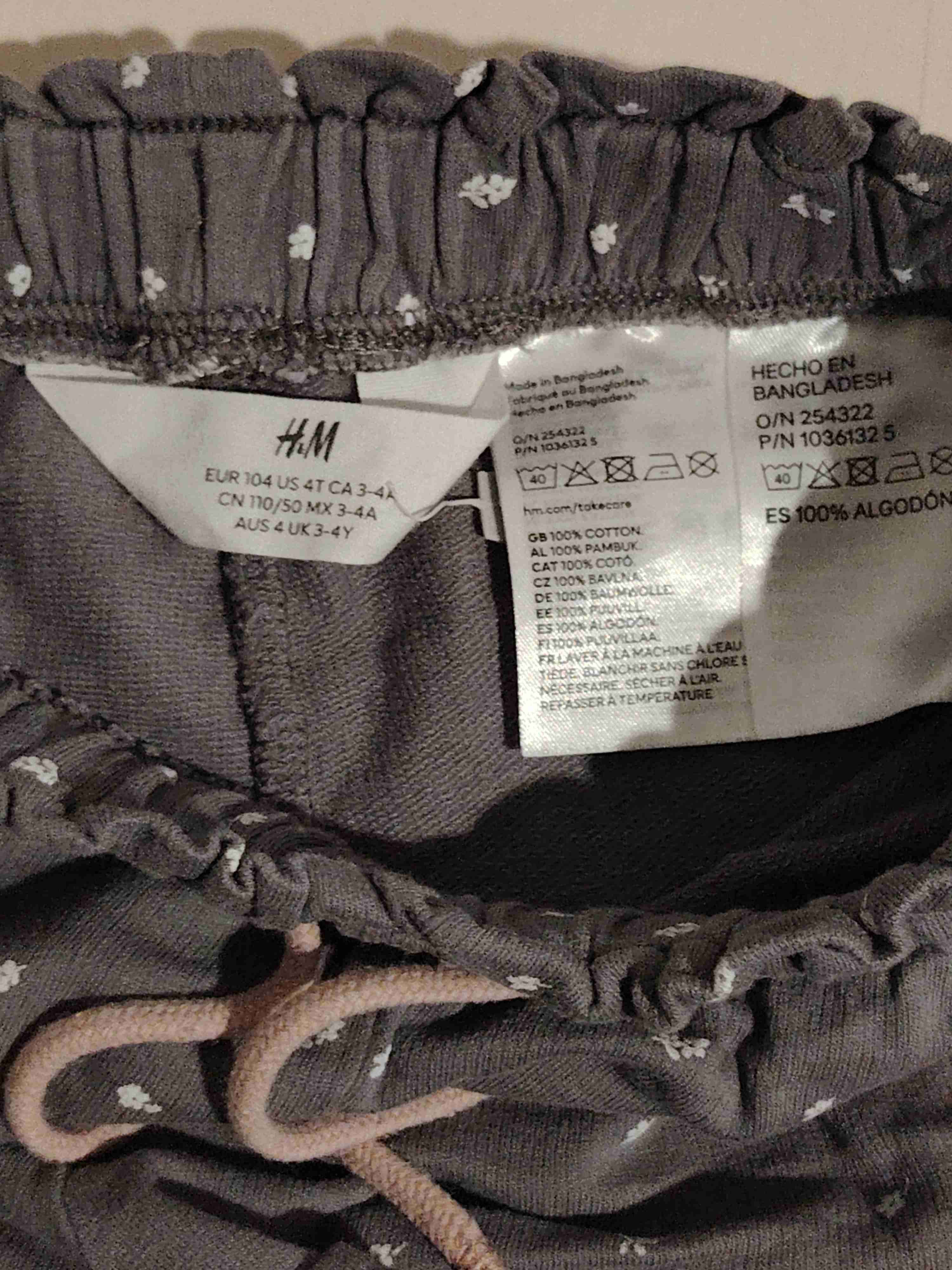 Shorts grises con estampado floral HyM - miniatura 2