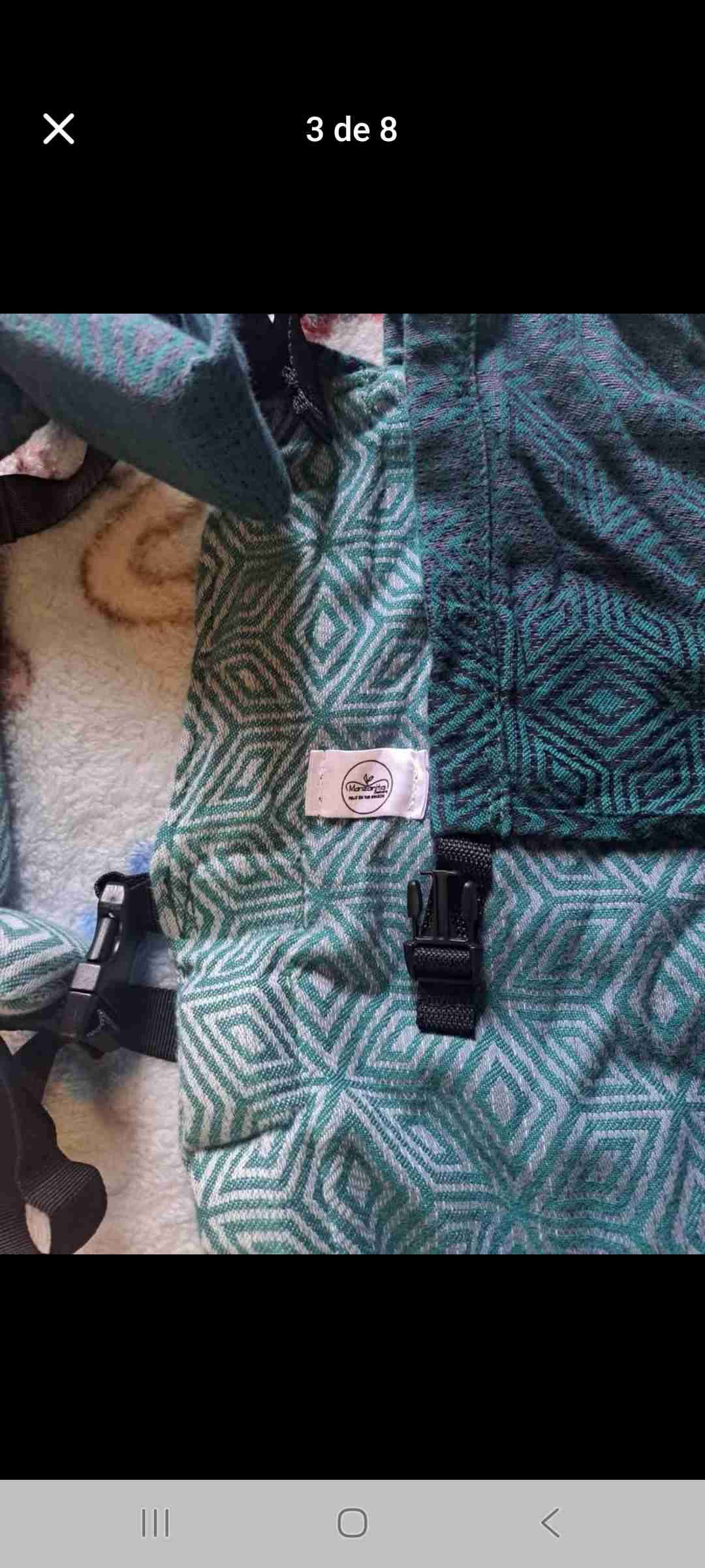 Portabebé ergonómico verde - miniatura 3