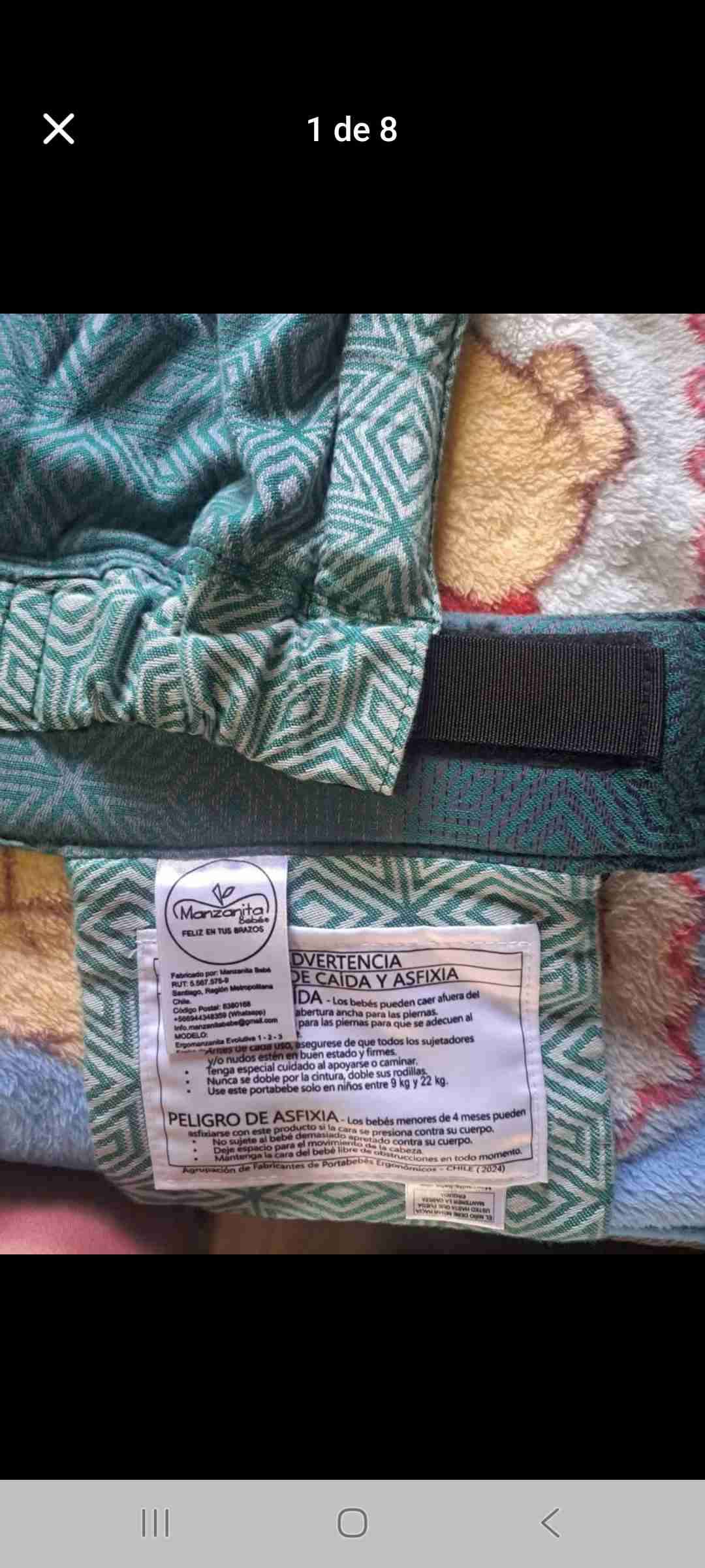 Portabebé ergonómico verde - miniatura 4