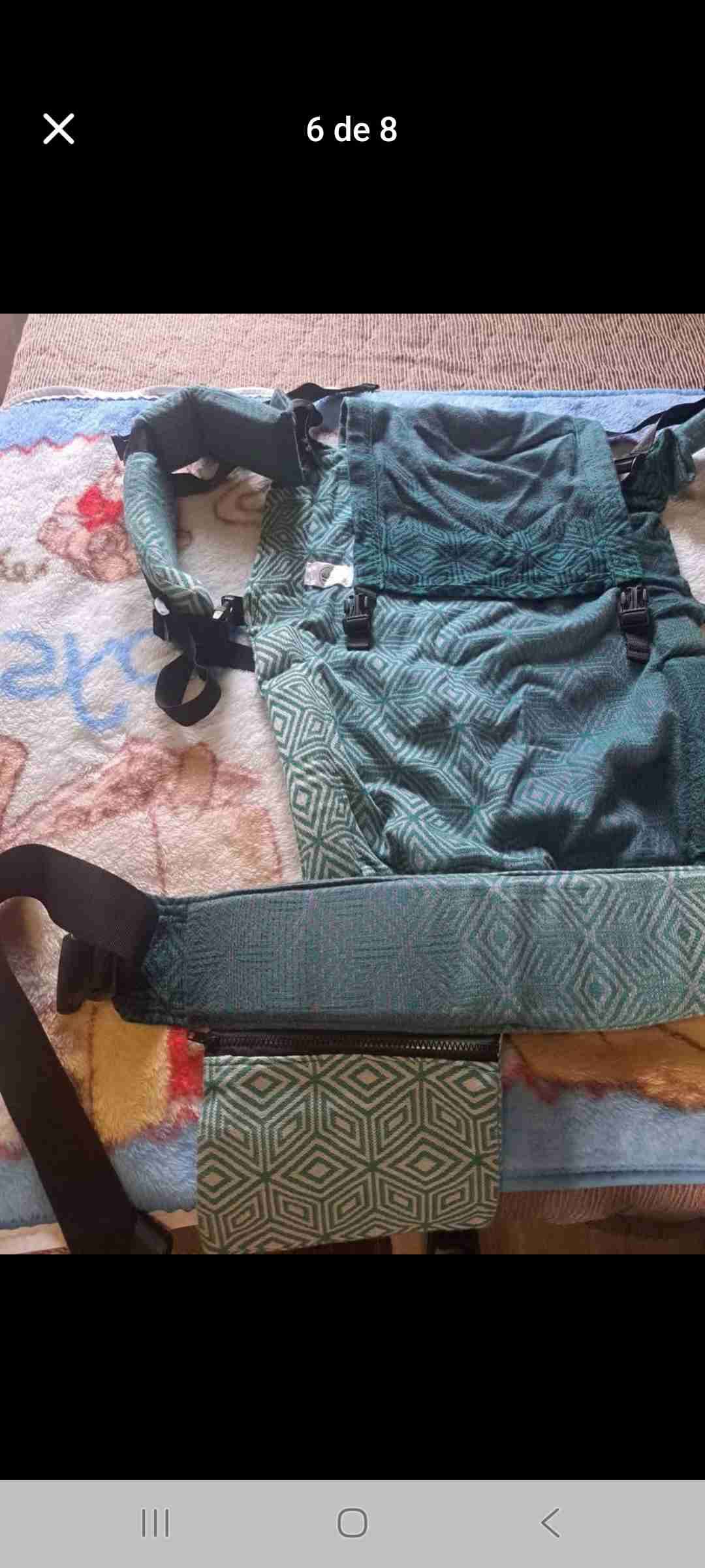 Portabebé ergonómico verde - miniatura 6