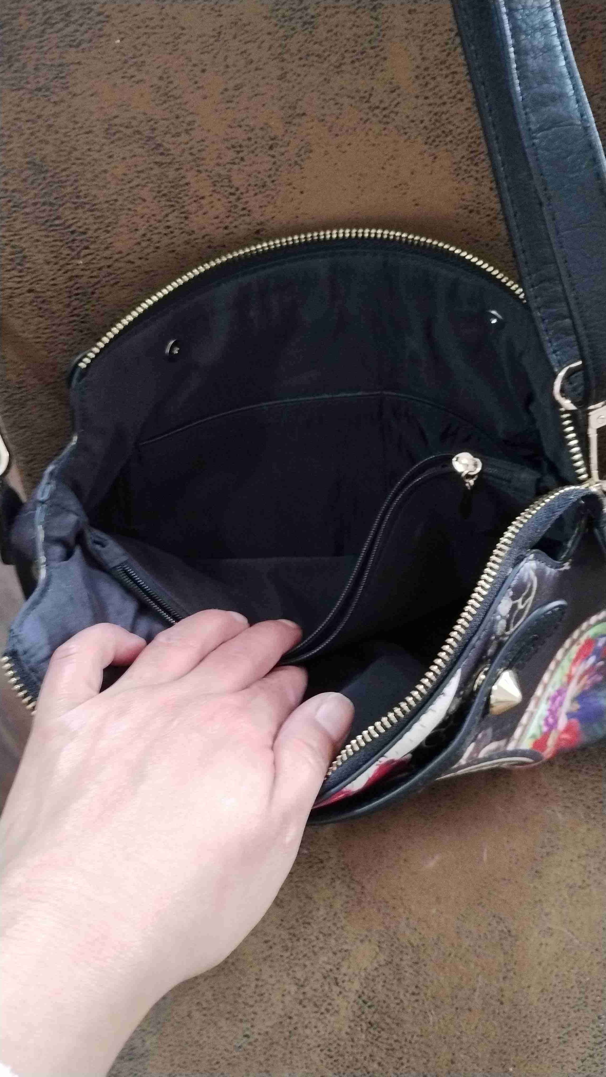 Cartera estampada de relojes y flores - miniatura 3