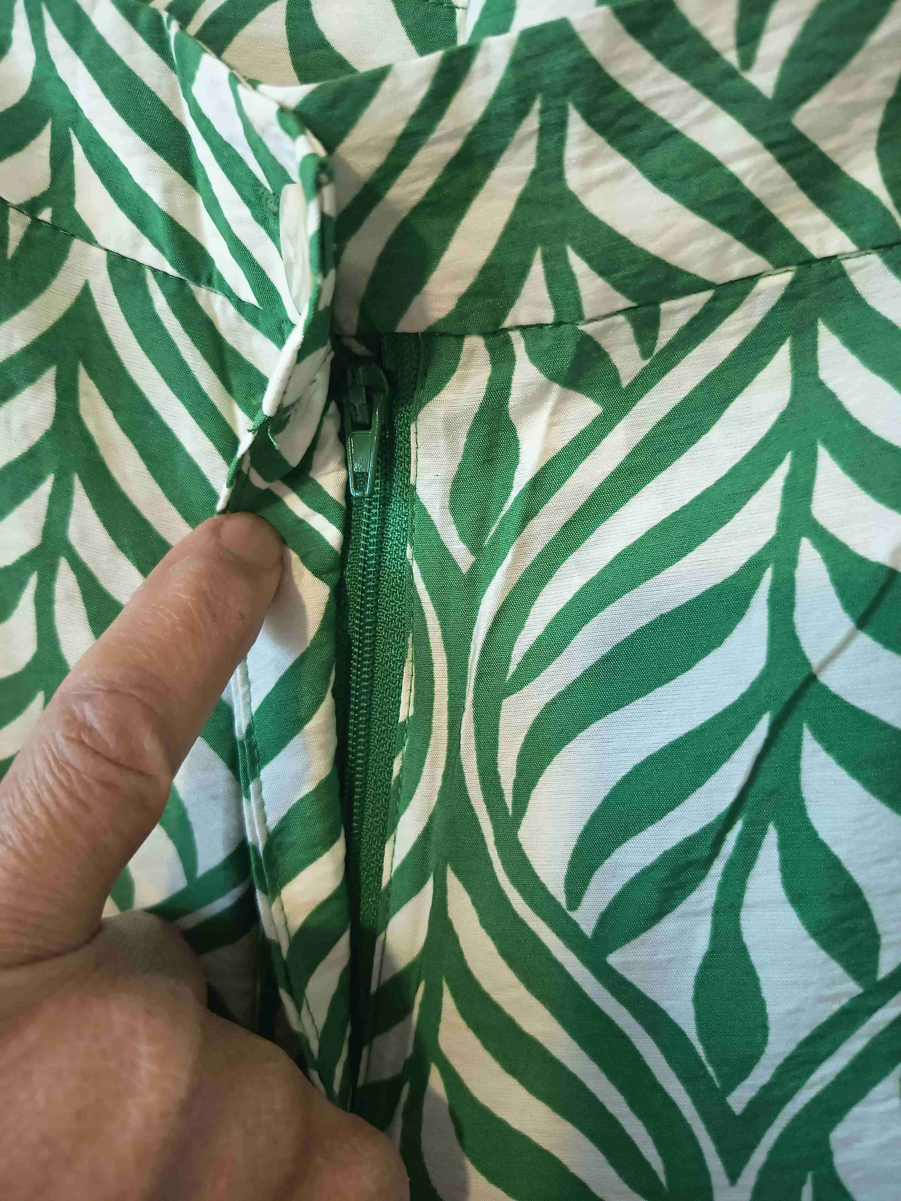 Pantalon largo estampada verde - miniatura 3