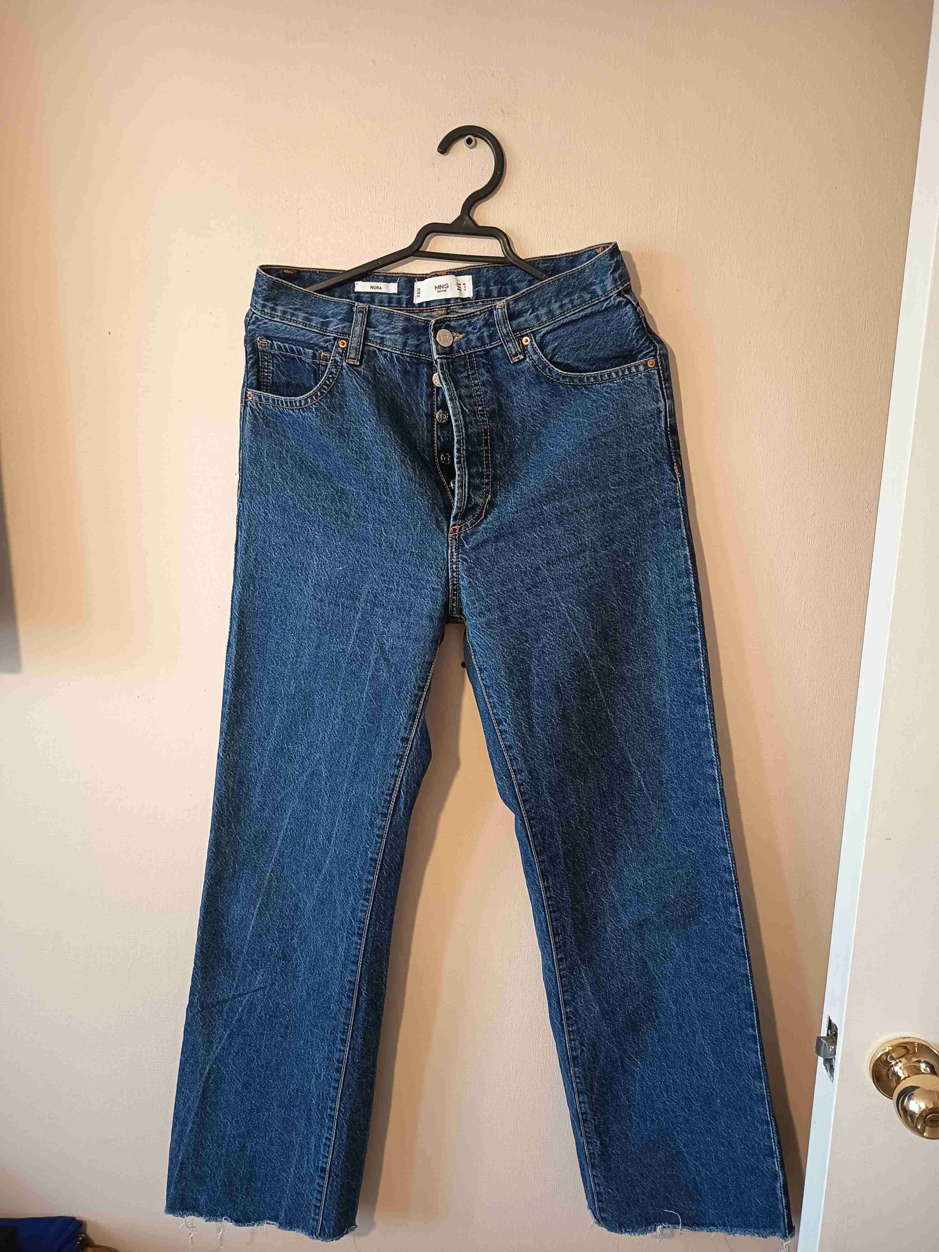 Jeans azul de tiro alto