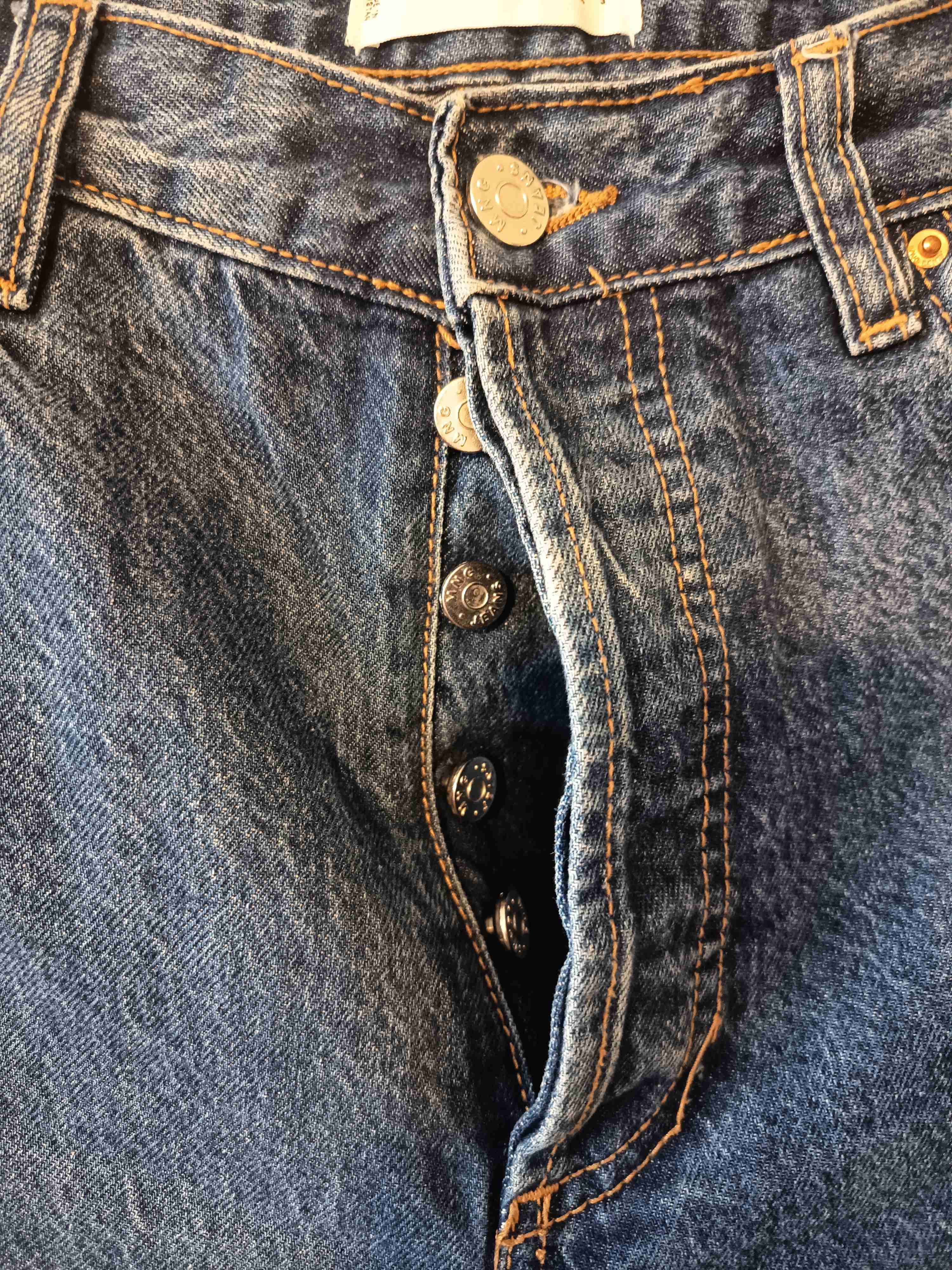 Jeans azul de tiro alto - miniatura 2