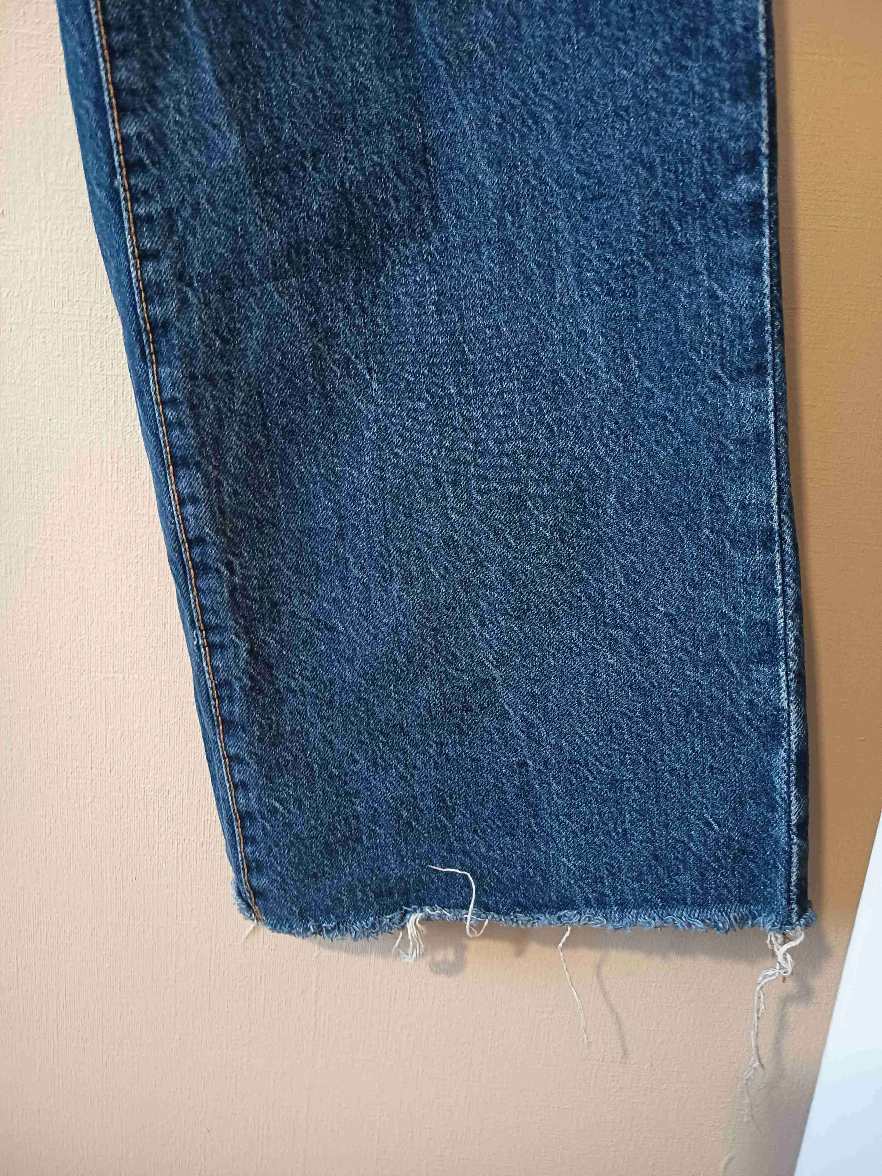 Jeans azul de tiro alto - miniatura 4