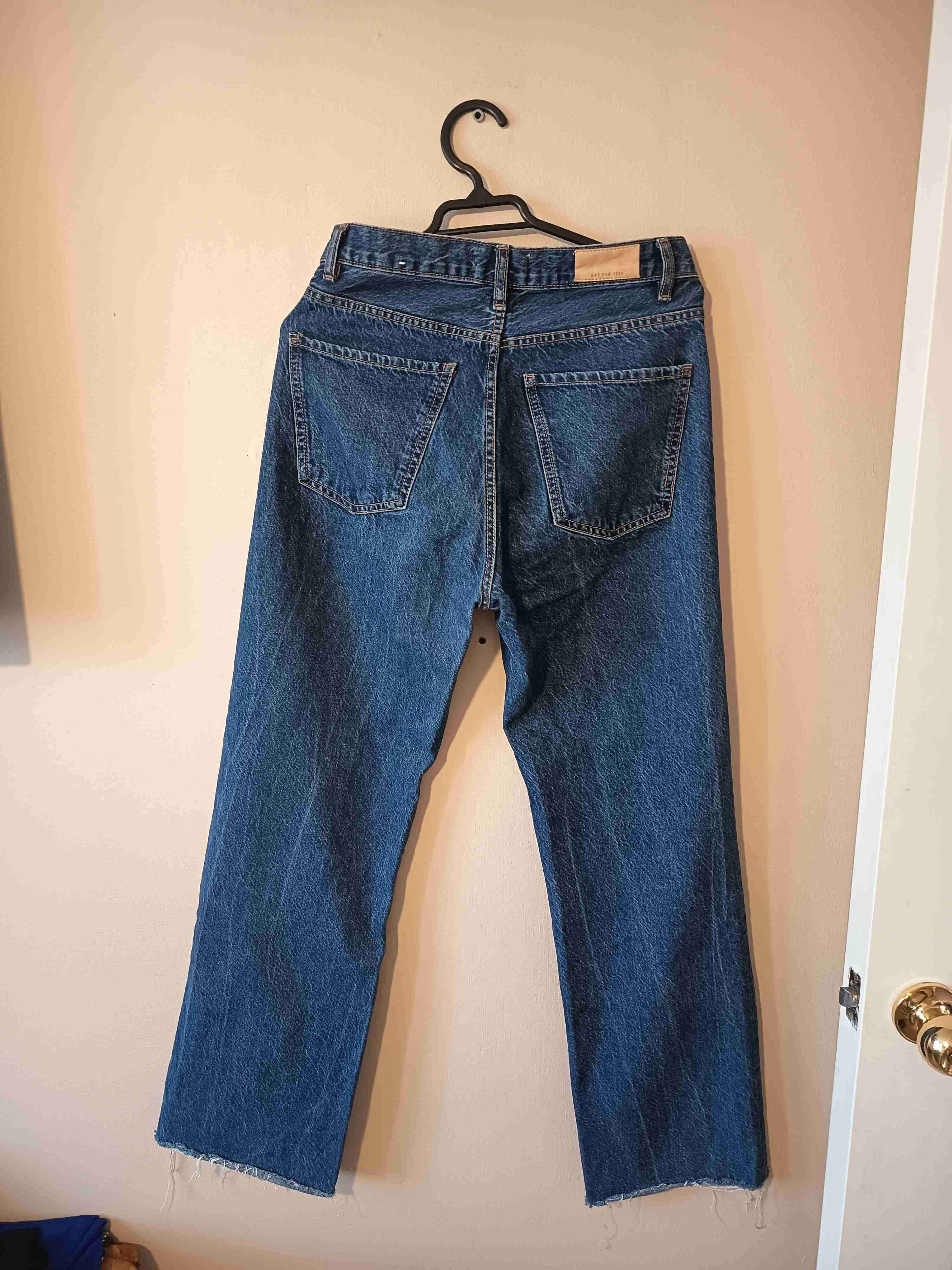 Jeans azul de tiro alto - miniatura 6