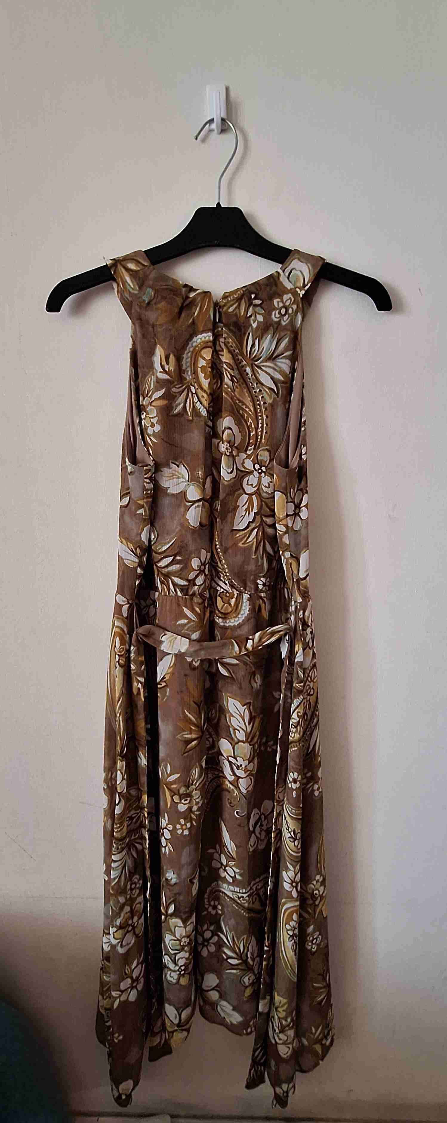 Vestido floral verde musgo - miniatura 2