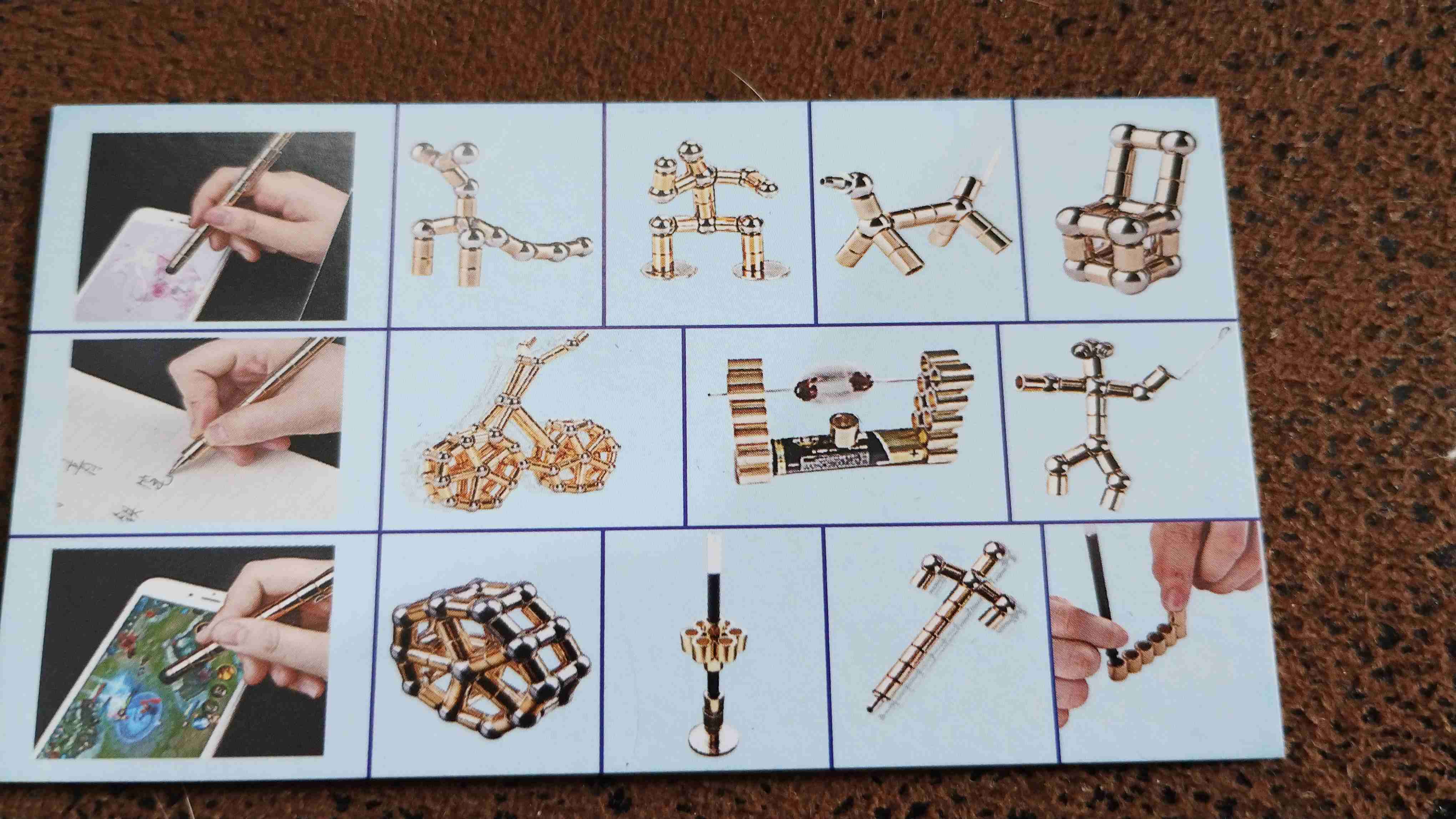 Set de bolígrafo magnético multicolor - miniatura 2