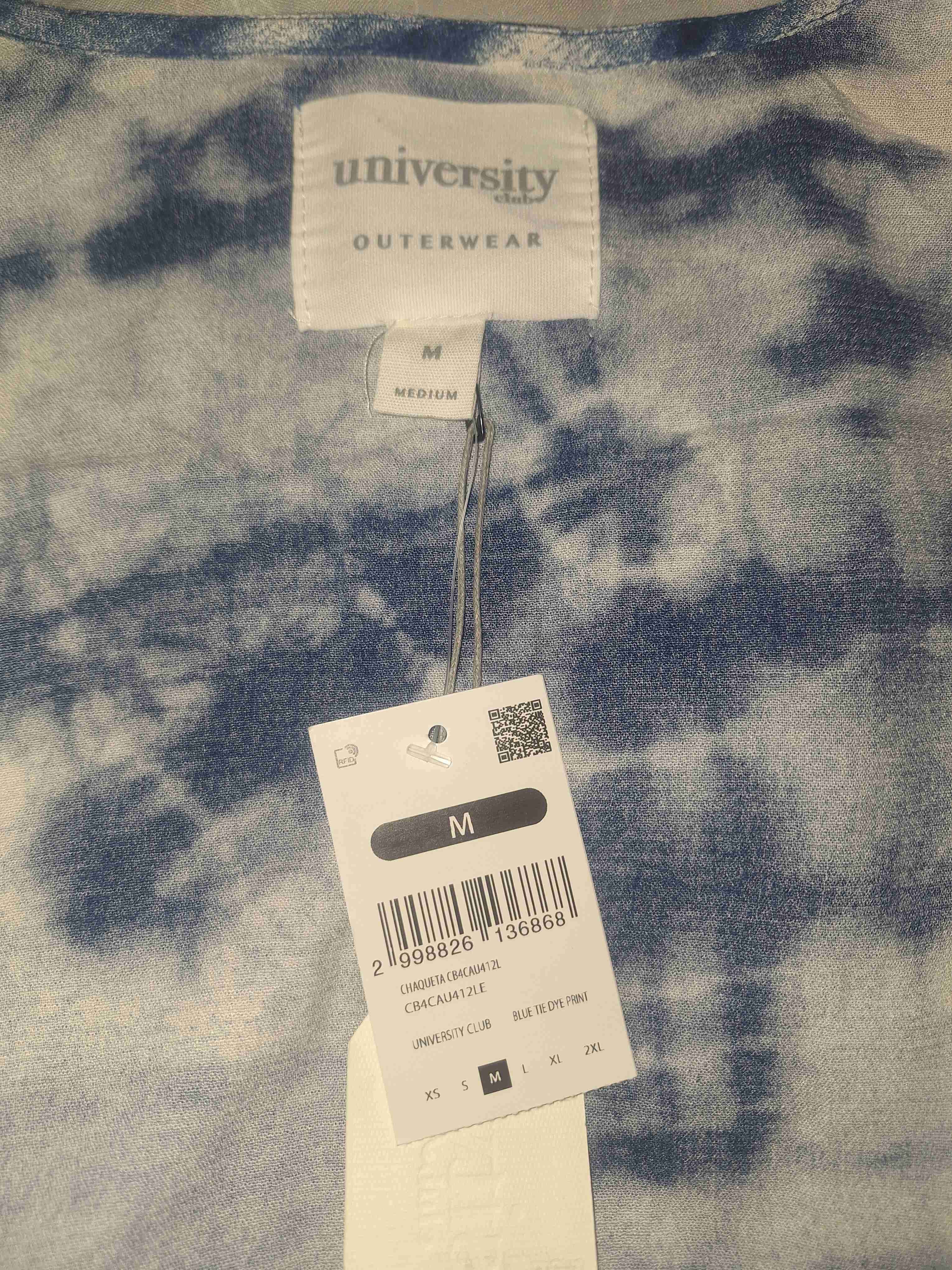 Kimono azul con etiqueta - miniatura 3