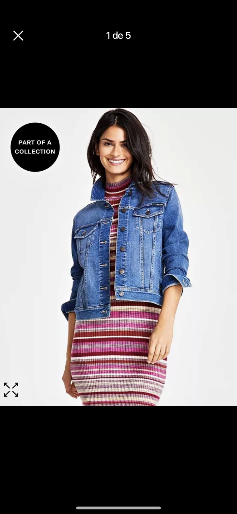 Vestido largo de rayas multicolor - miniatura 5