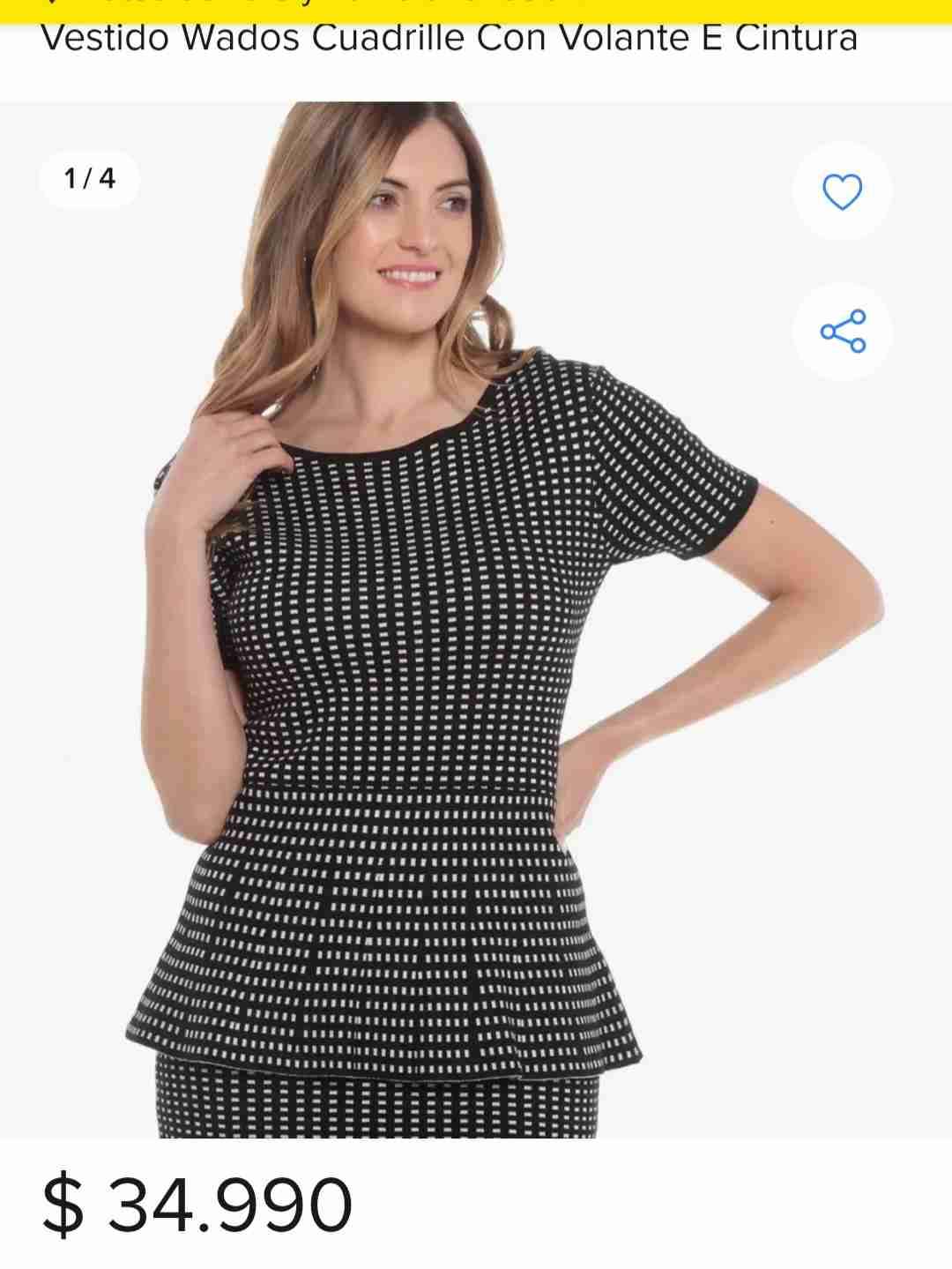 Vestido cuadrille con volante - miniatura 1