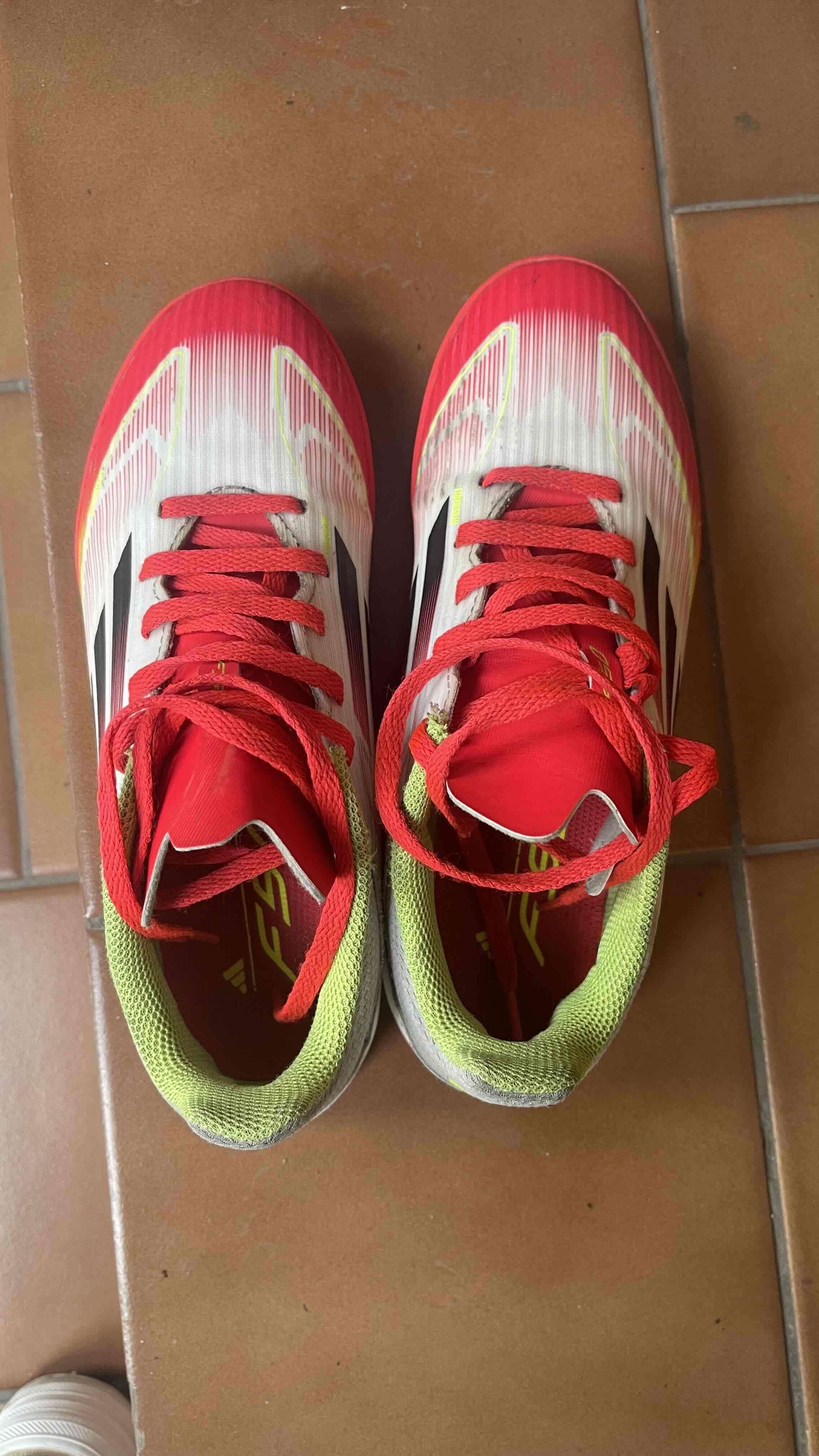 Zapatos de fútbol F50 blanco y rojo - miniatura 4