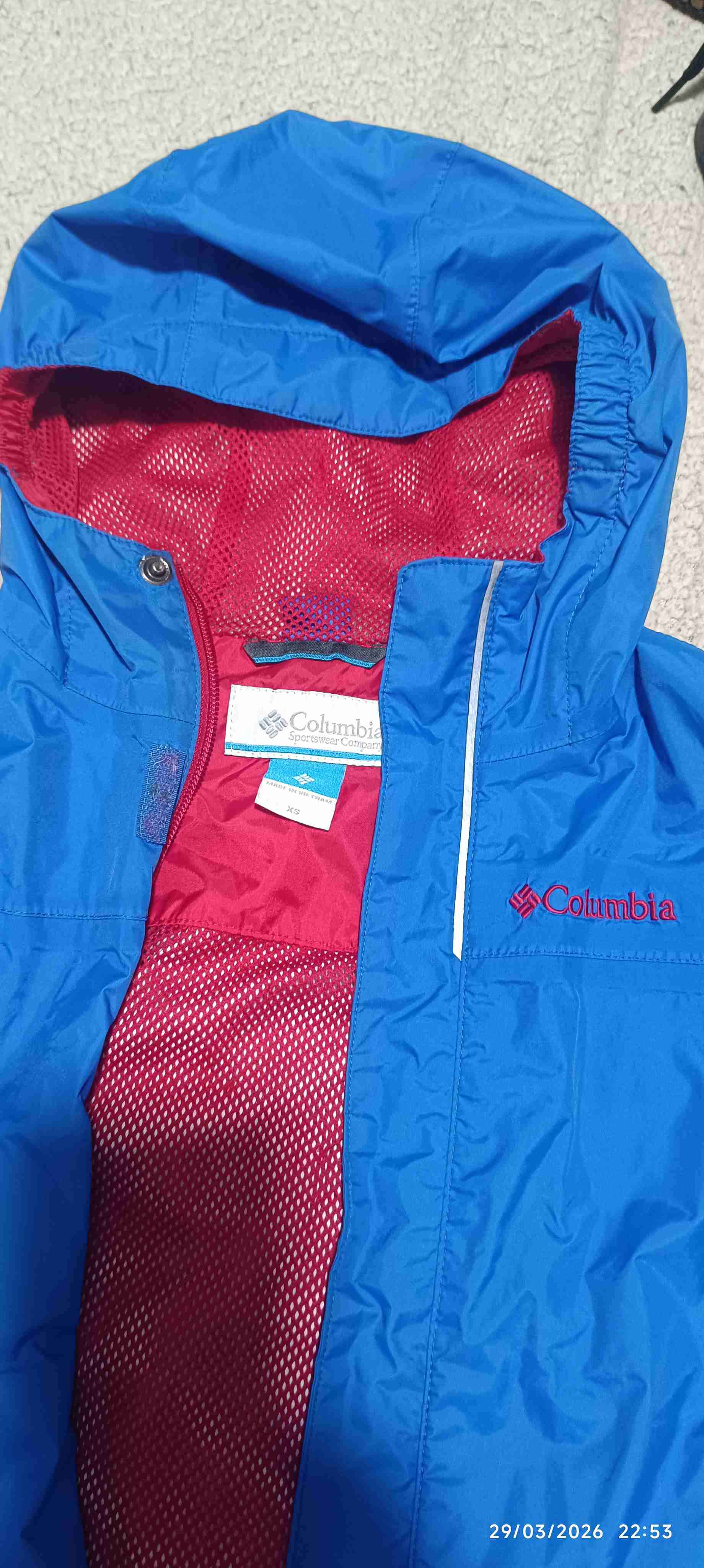 Chaqueta impermeable azul Columbiabde niño - miniatura 1
