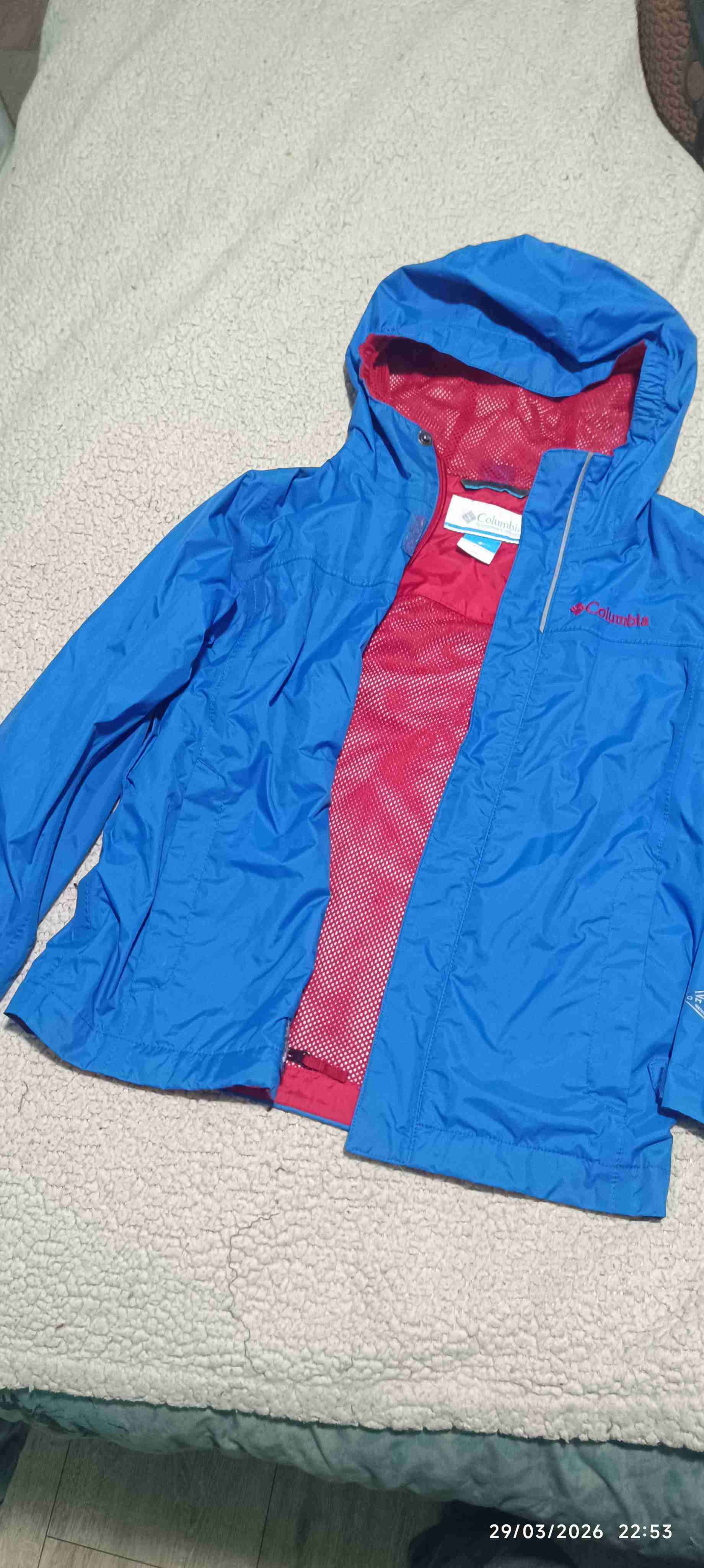 Chaqueta impermeable azul Columbiabde niño - miniatura 6