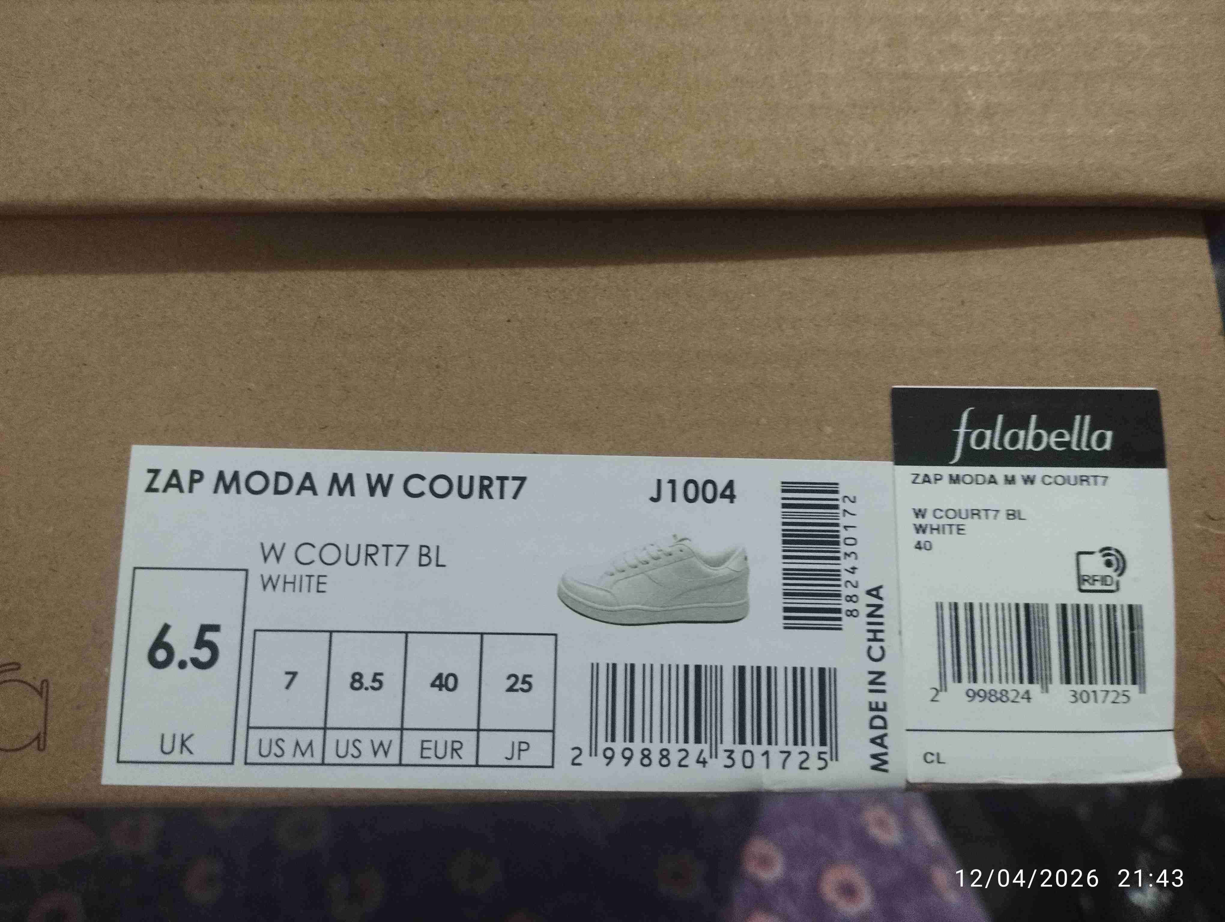 Zapatillas blancas Diadora - miniatura 2