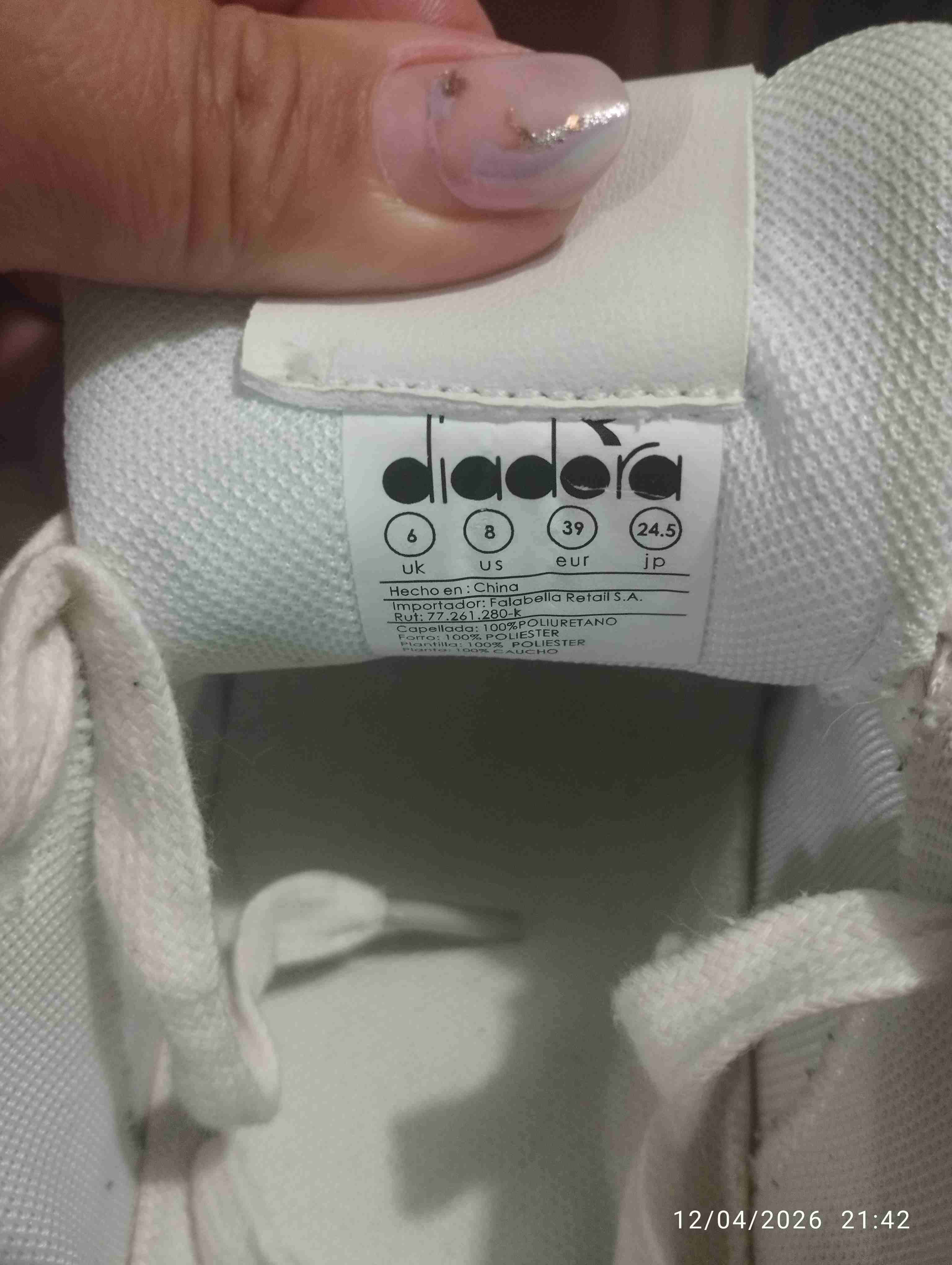 Zapatillas blancas Diadora - miniatura 3