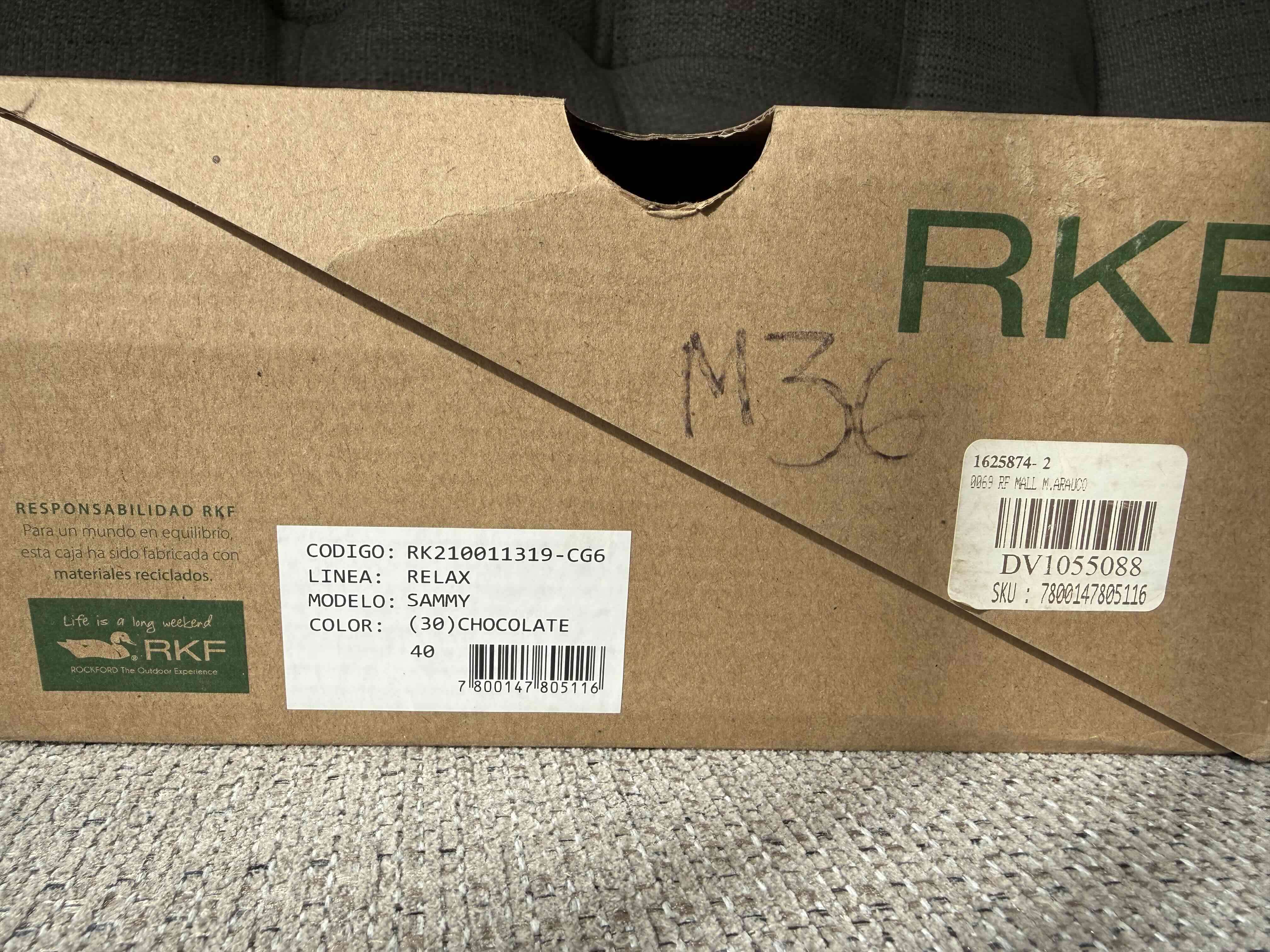 Zapatos de cuero marrón con tacón Rockford - miniatura 5