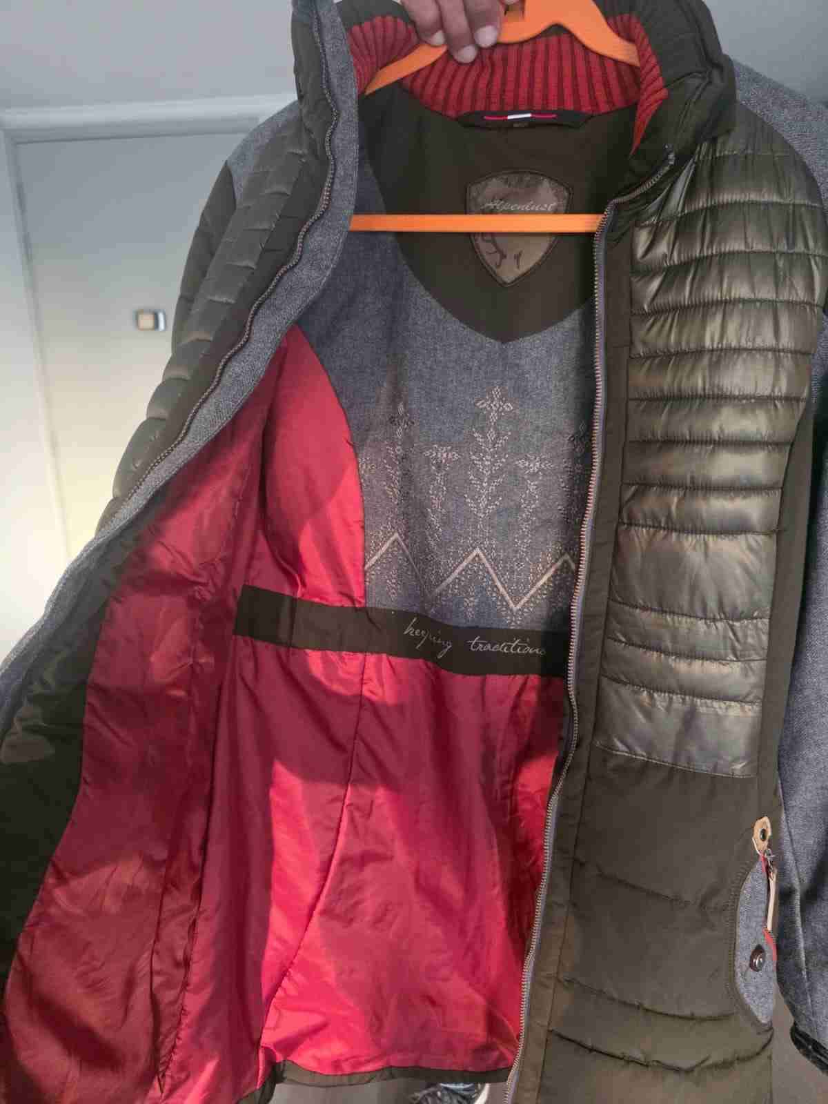 Parka acolchada verde y gris - miniatura 3