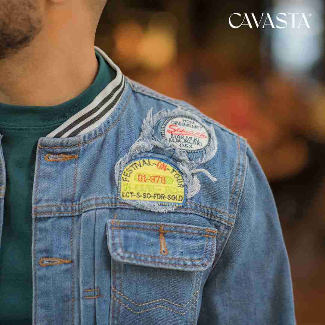 Chaqueta nueva  denim con parches - miniatura 5