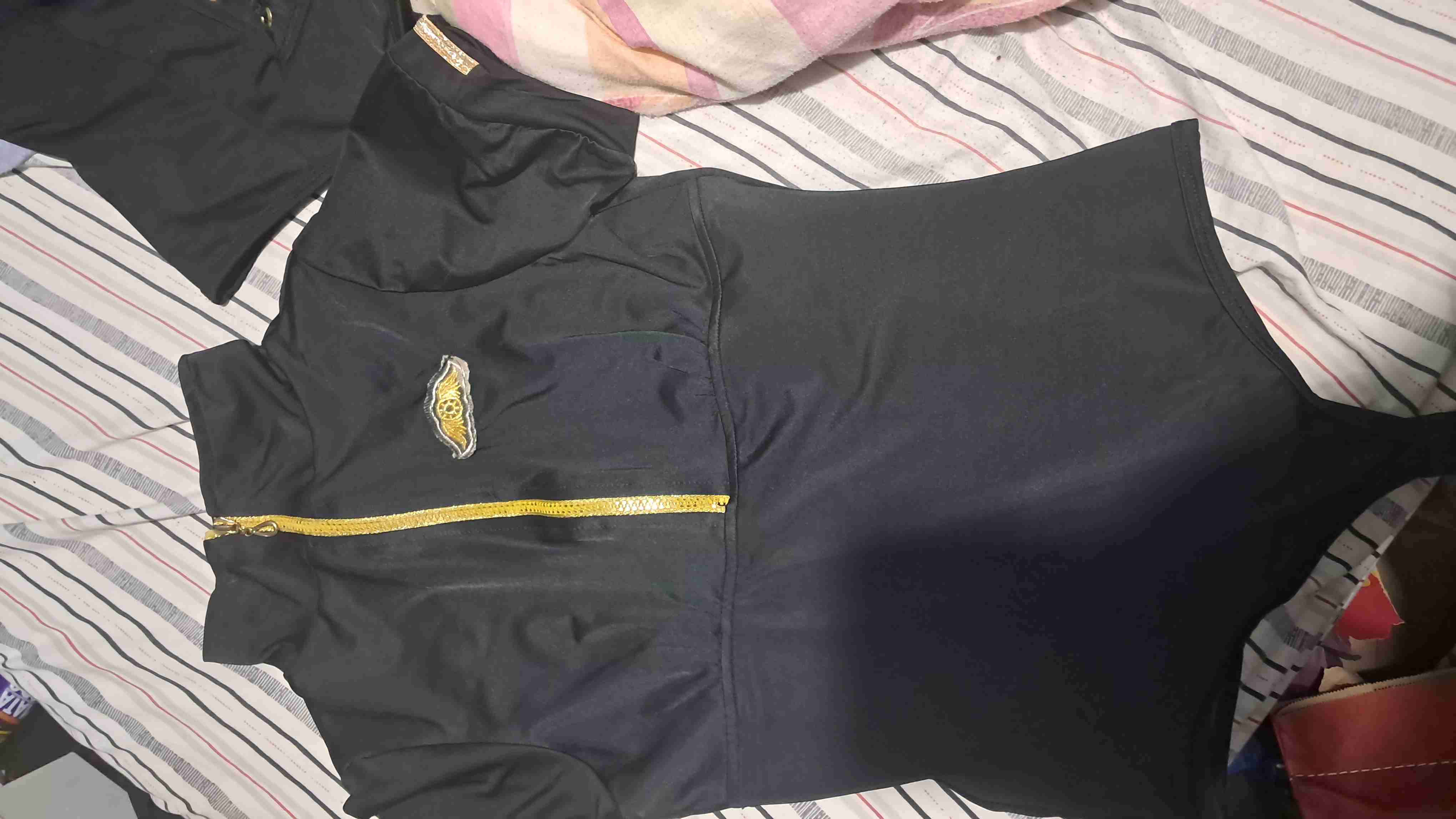 Body negro con cierre dorado Todo - miniatura 1