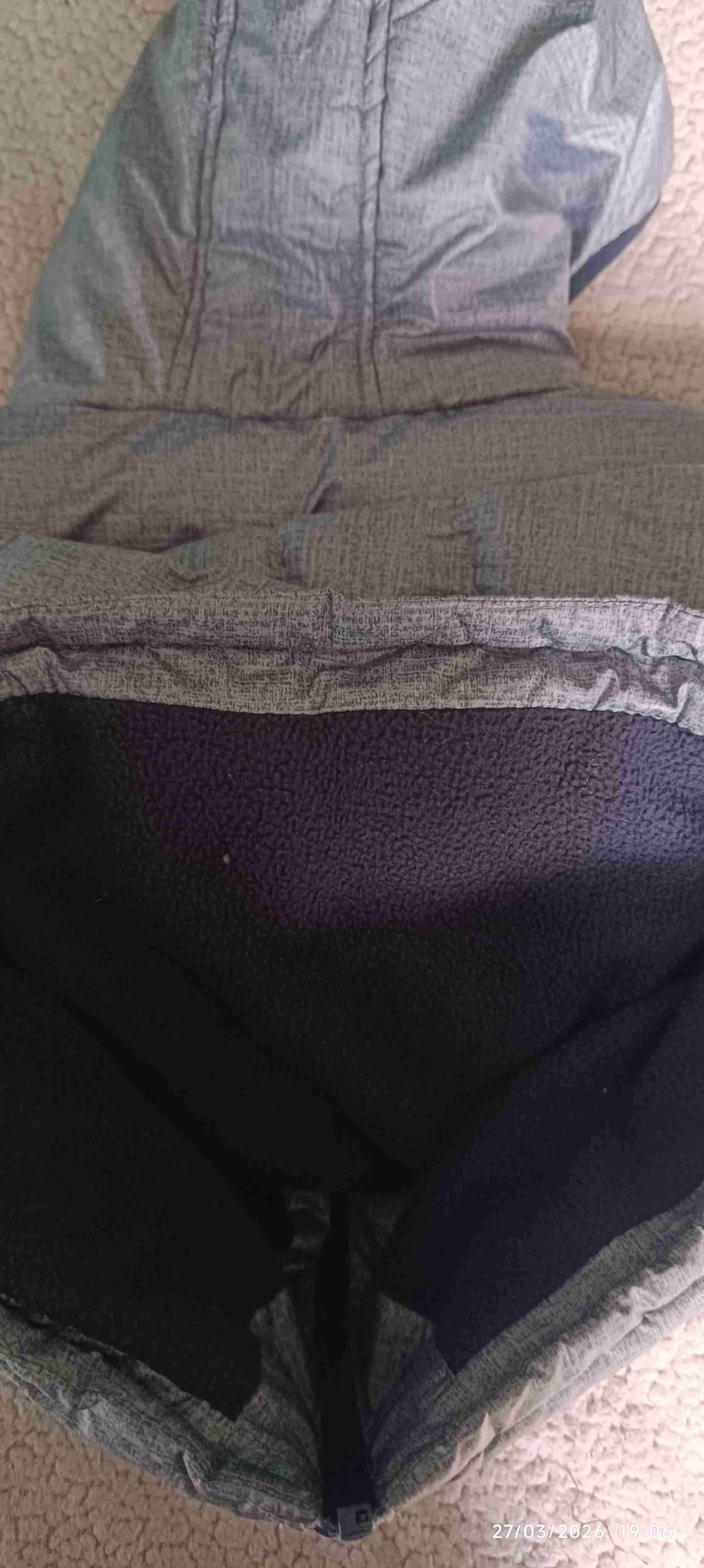 Parka gris con capucha talla 8 de niño - miniatura 2