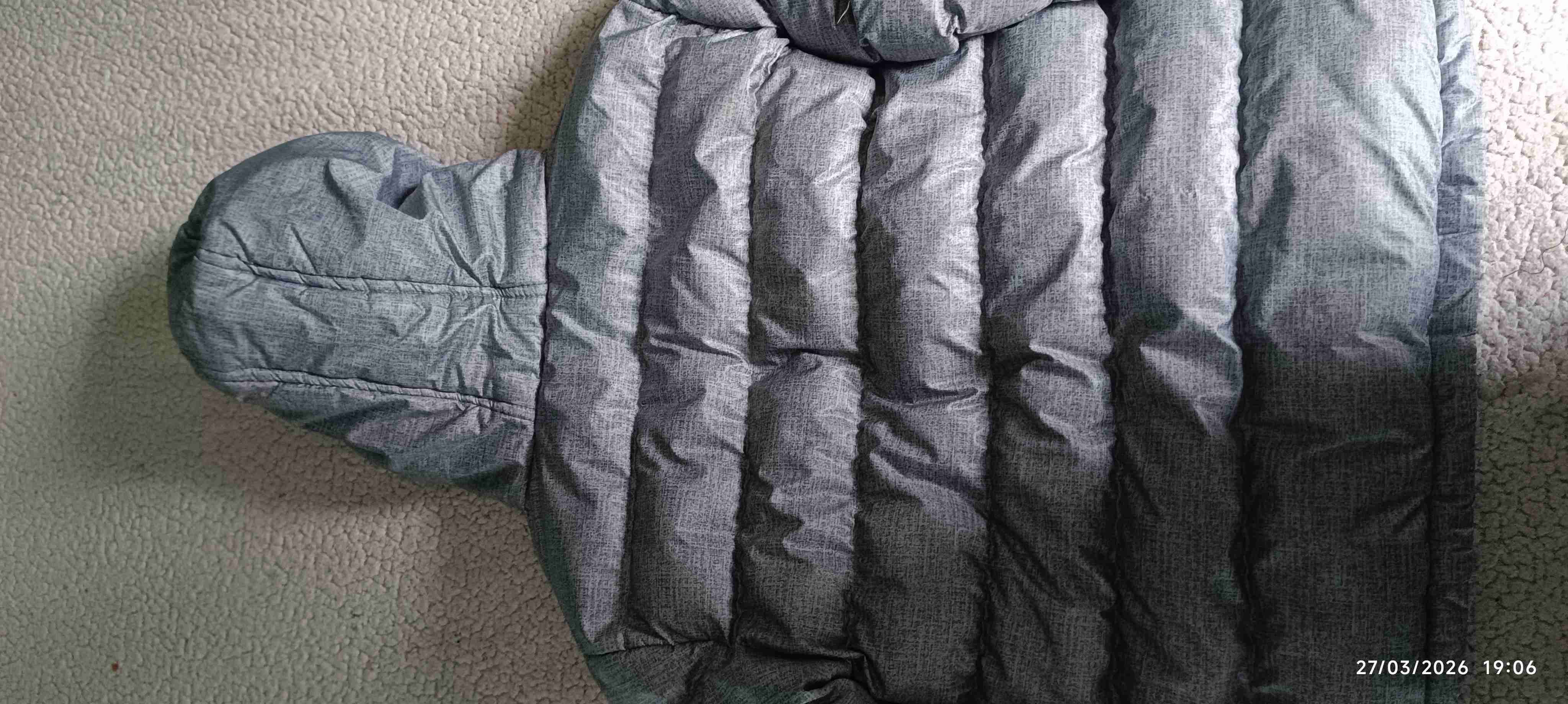 Parka gris con capucha talla 8 de niño - miniatura 3