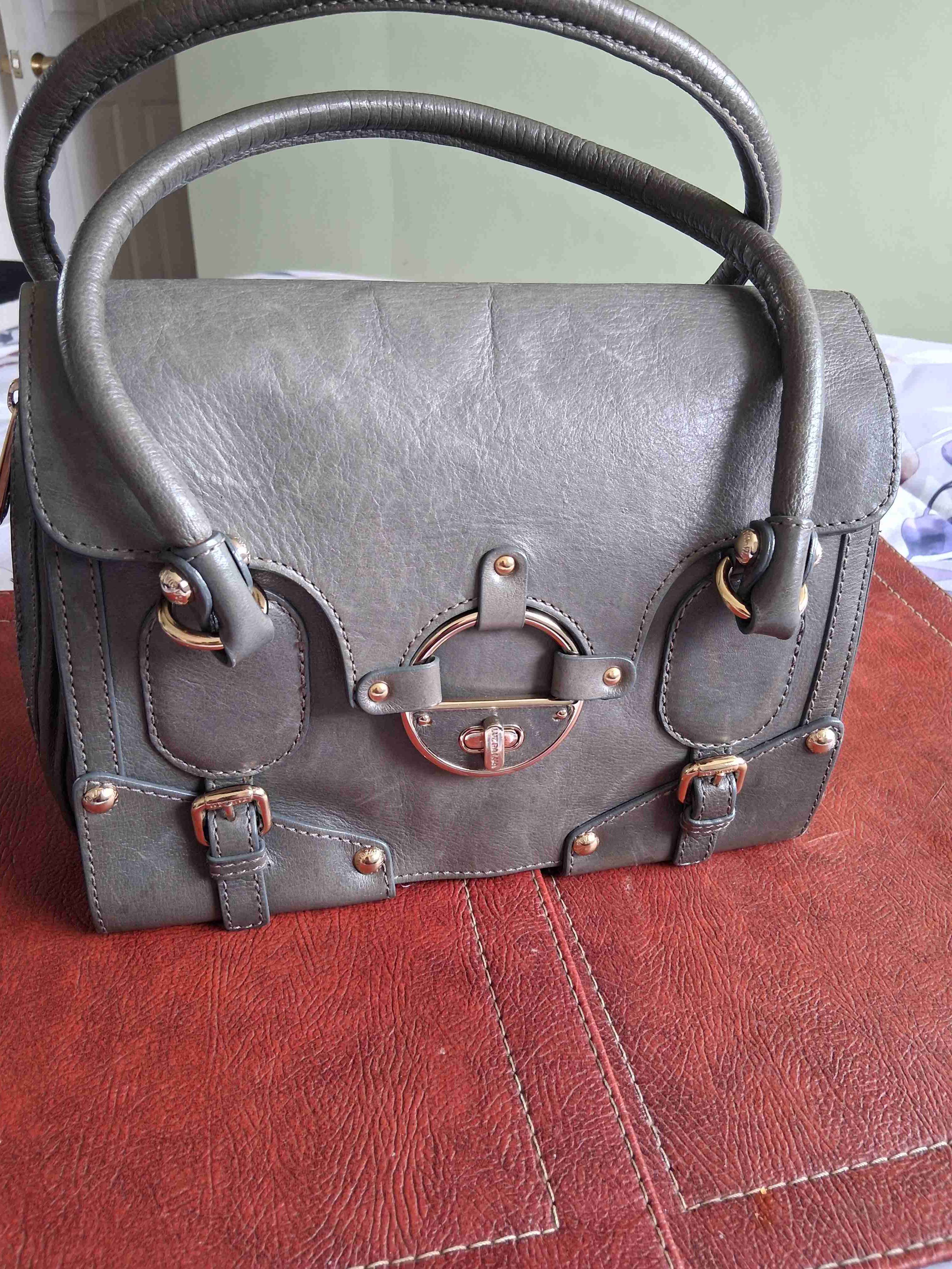 Cartera de cuero verde marca luz da lua ..brasil - miniatura 4