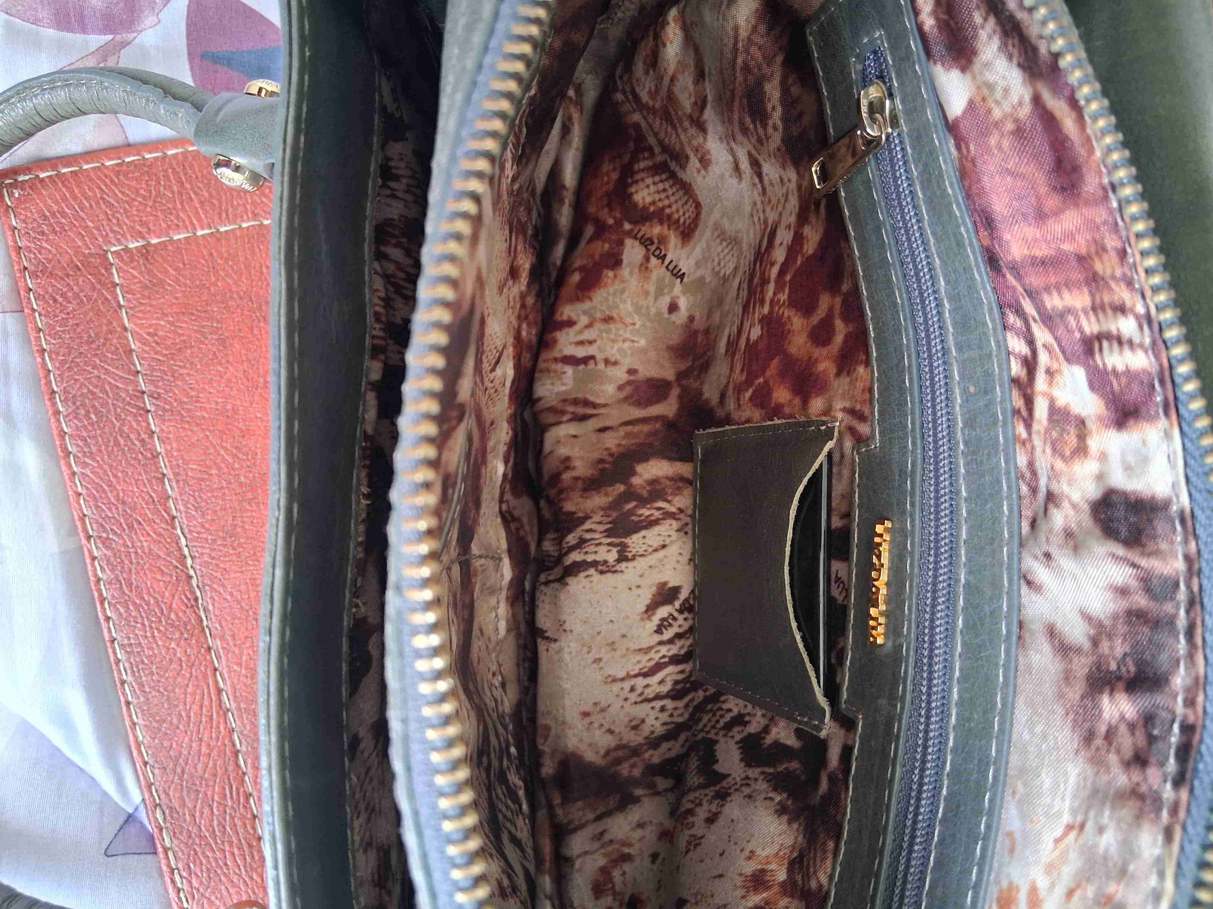 Cartera de cuero verde marca luz da lua ..brasil - miniatura 6