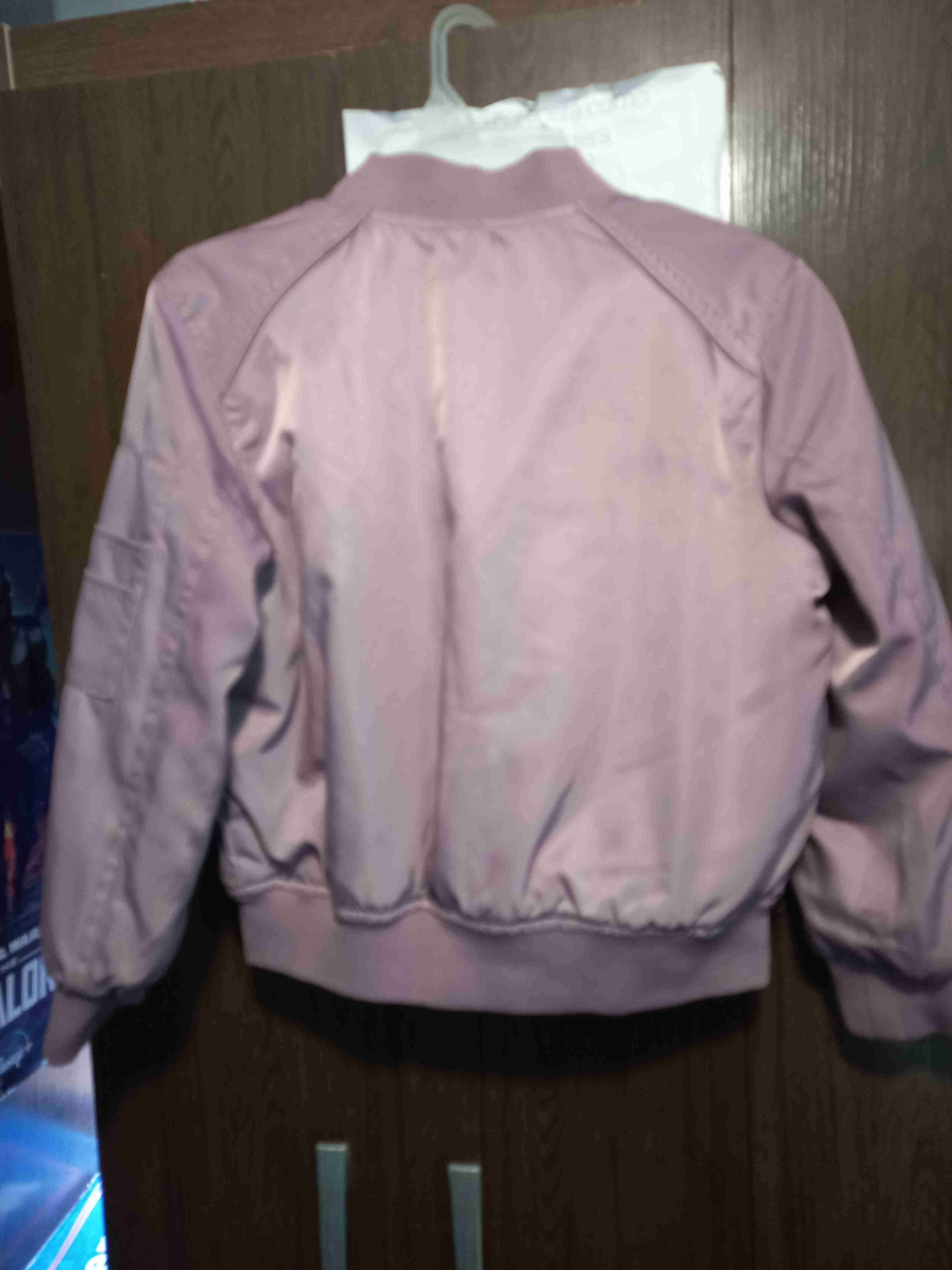 Chaqueta bomber rosada infantil - miniatura 4