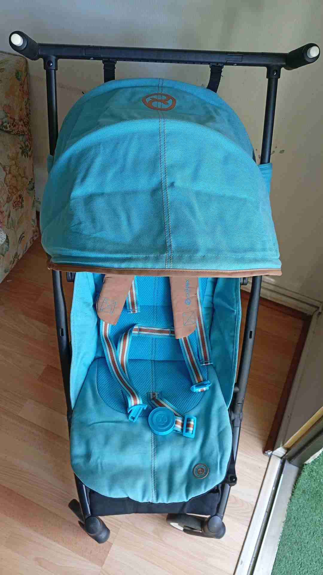 Coche de bebé compacto plegable celeste cybex libe - miniatura 1