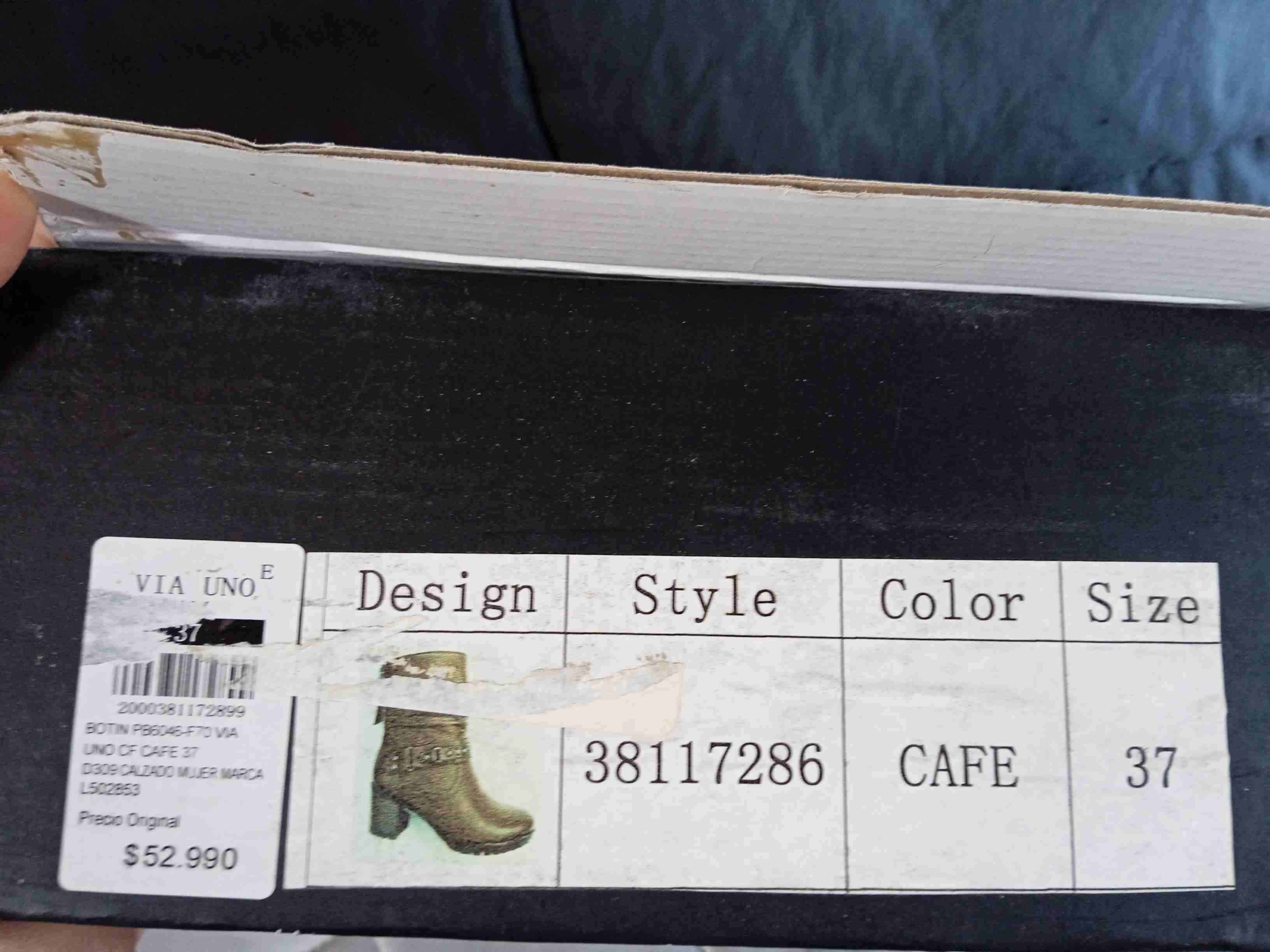 Botines marrones con tachas via uno - miniatura 4