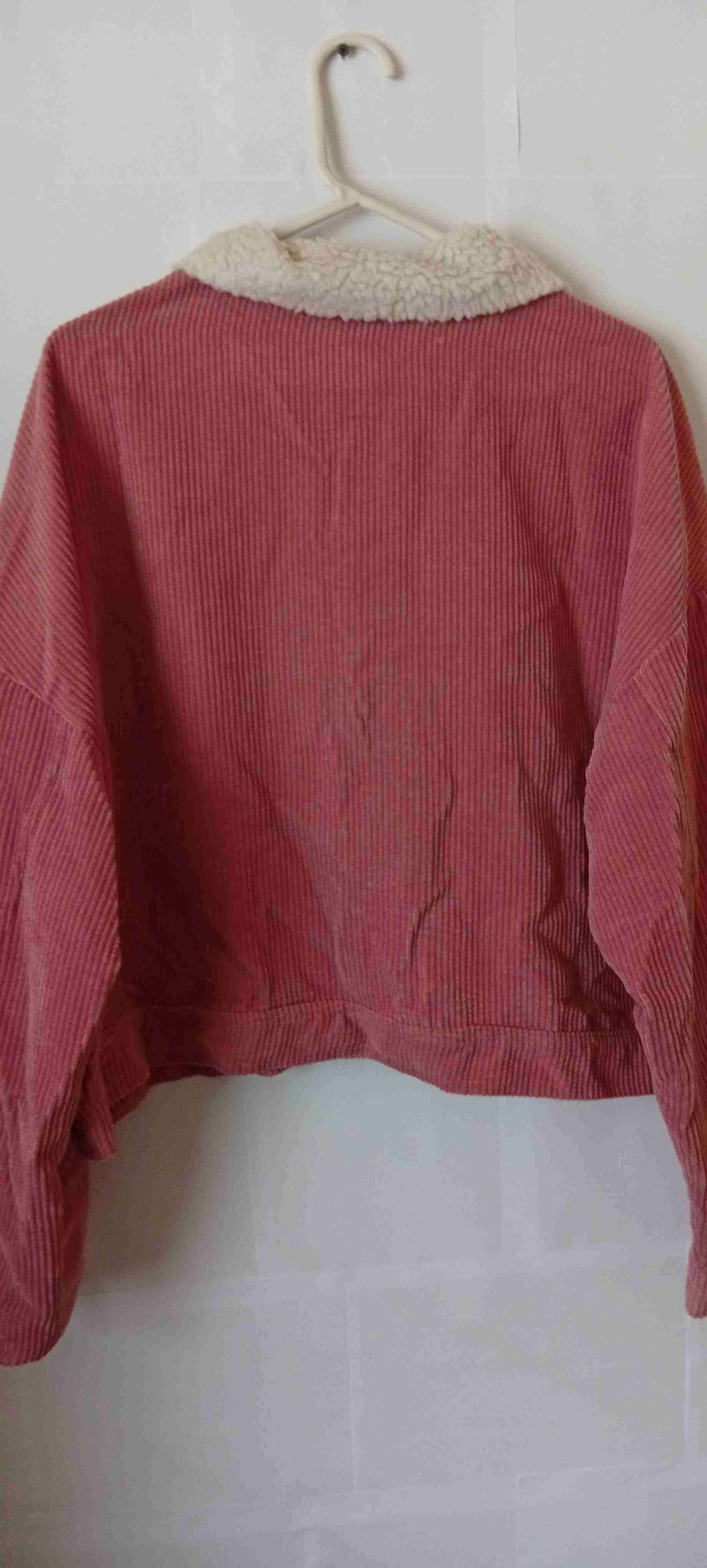 Chaqueta rosada con cuello de lana talla 3XL - miniatura 2