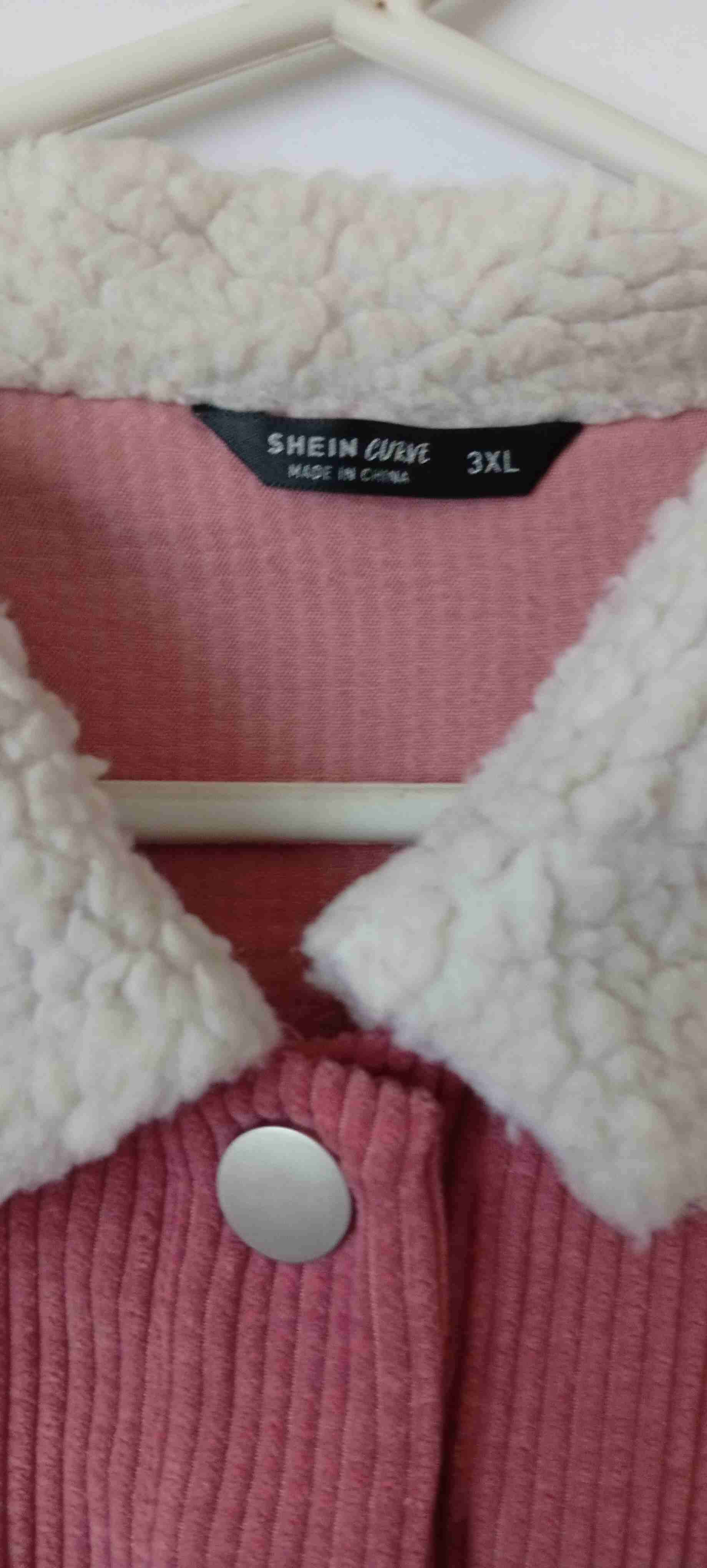 Chaqueta rosada con cuello de lana talla 3XL - miniatura 4