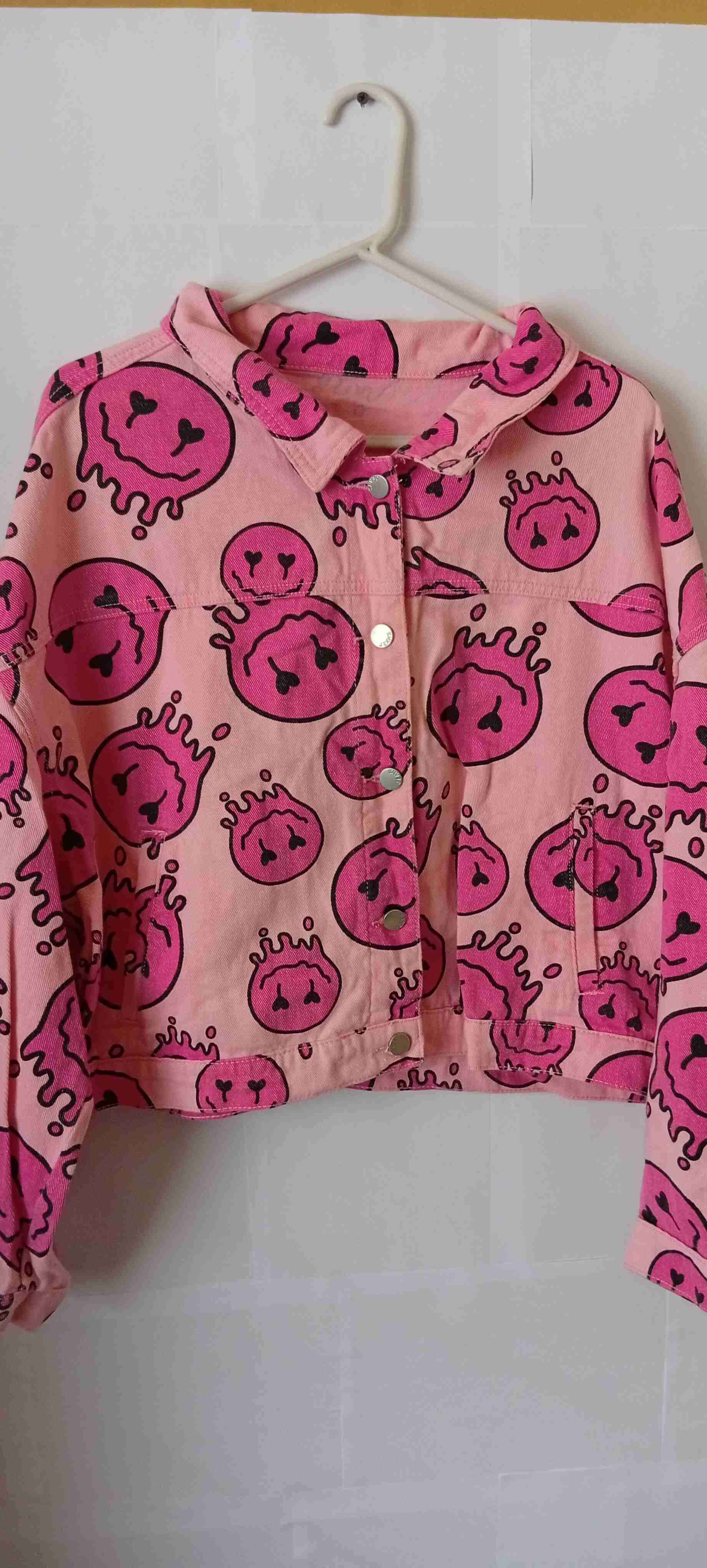 Chaqueta rosa con estampado divertido Talla 4XL - miniatura 1