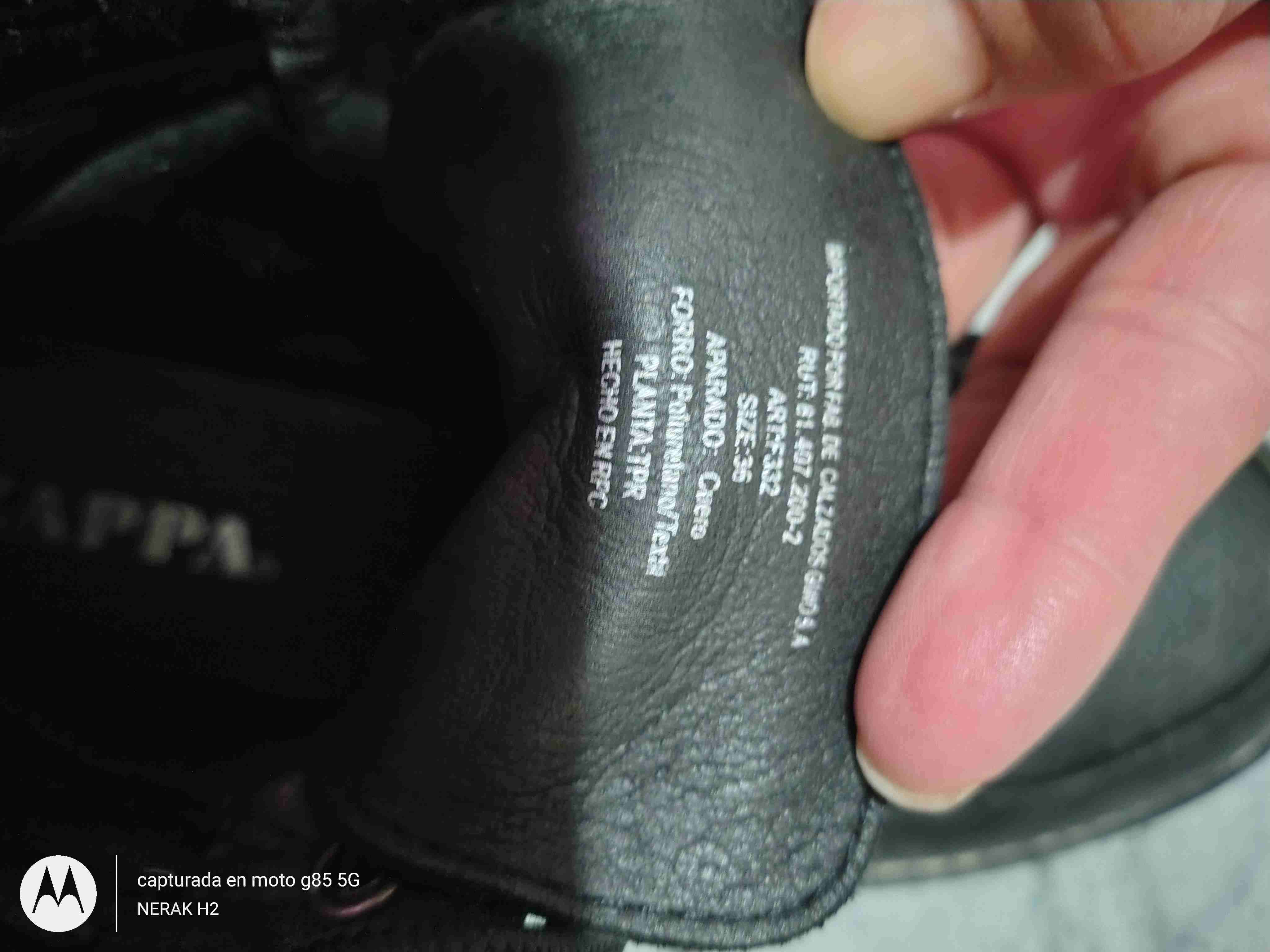 Botas de cuero con estampado cebra talla 36 - miniatura 4