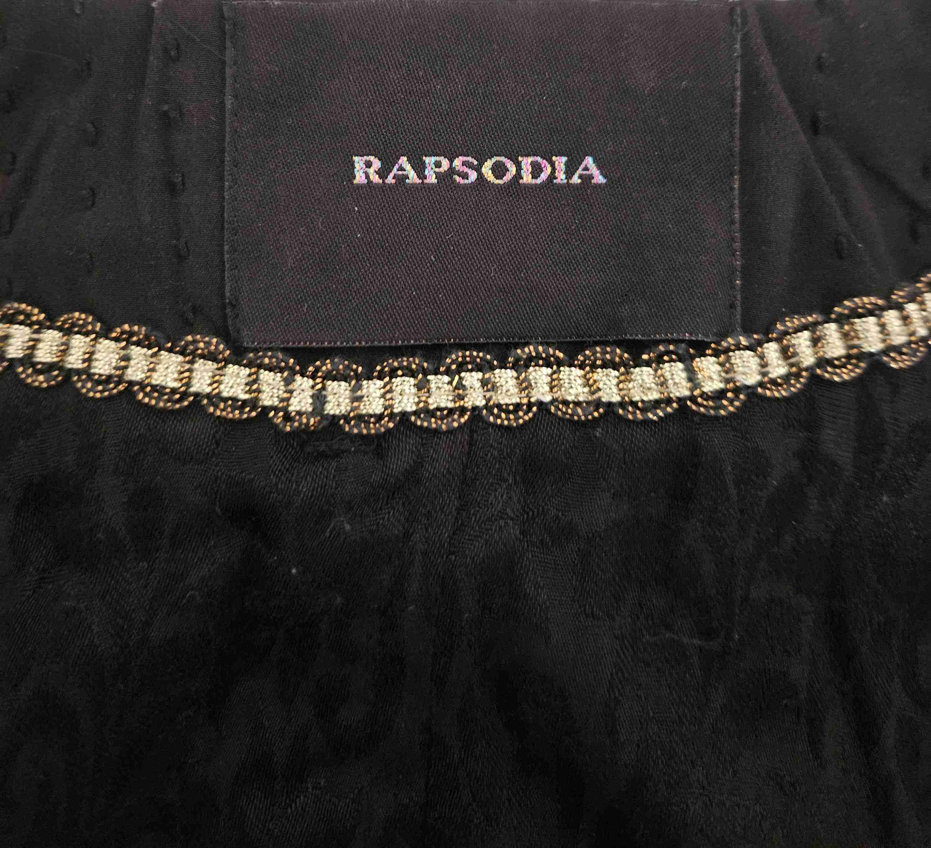 Chaqueta negra bordada Rapsodia - miniatura 5