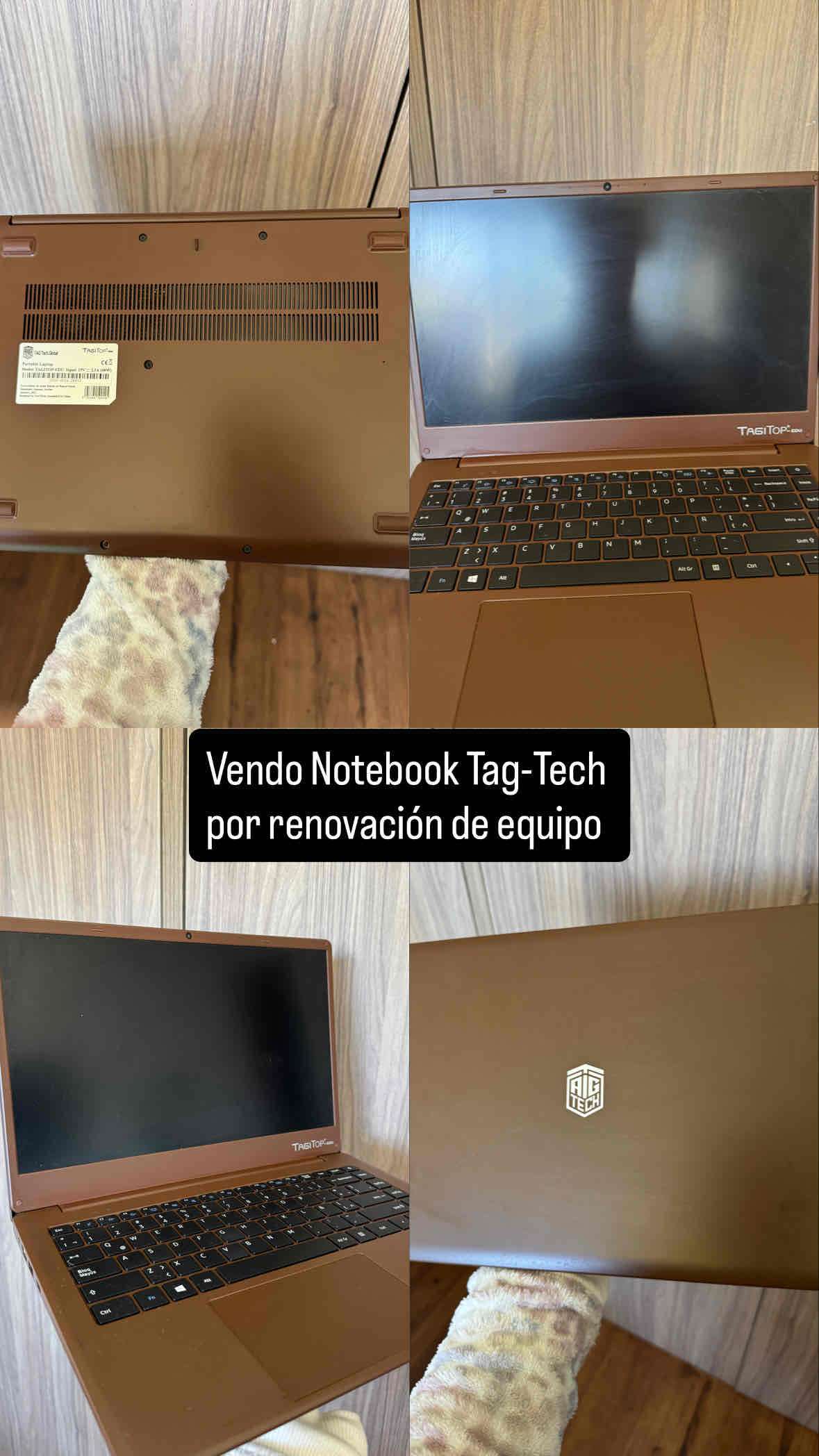 Notebook Tag-Tech marrón en buen estado - miniatura 1