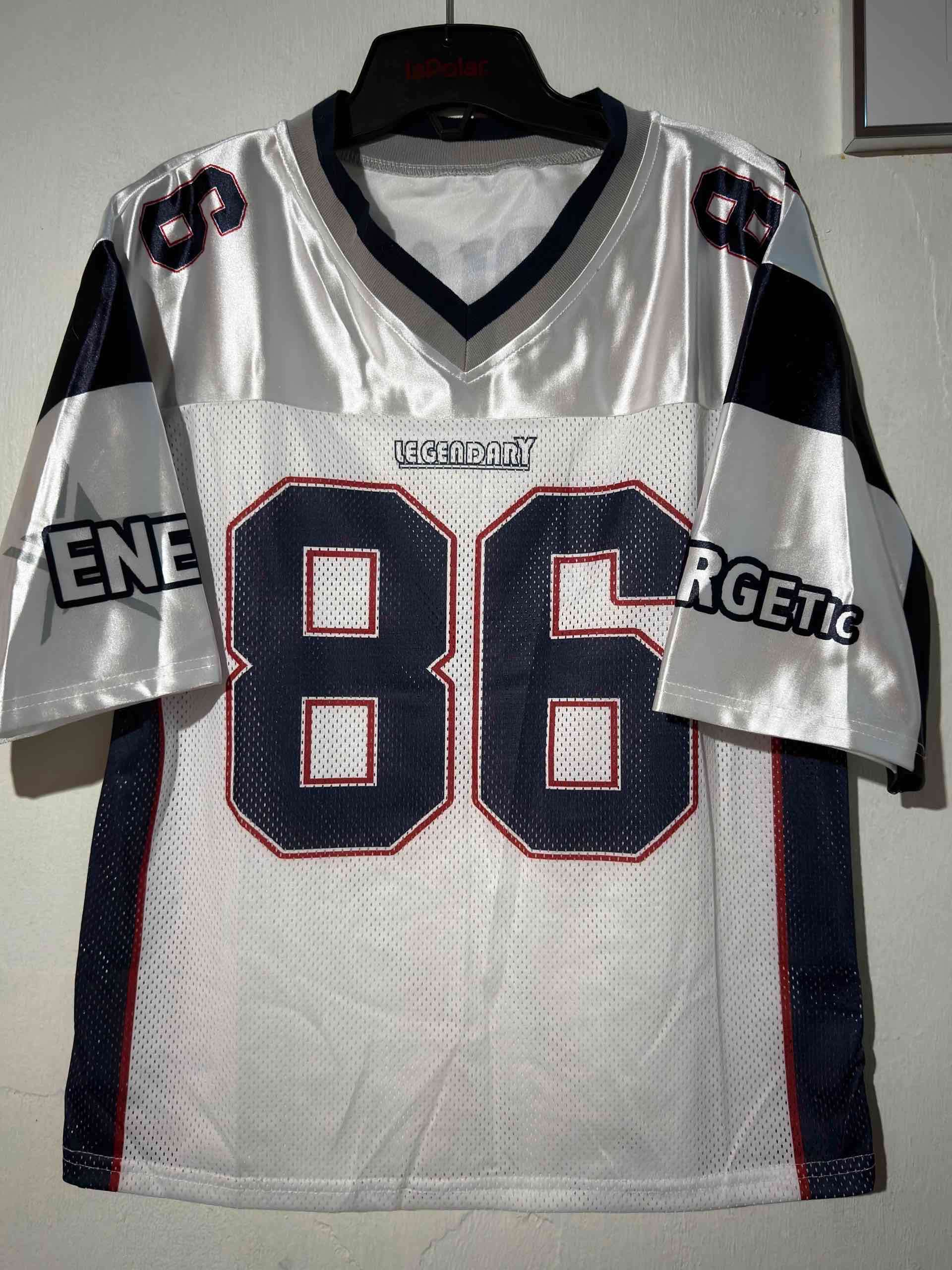 Camiseta deportiva blanca número 86 - miniatura 1