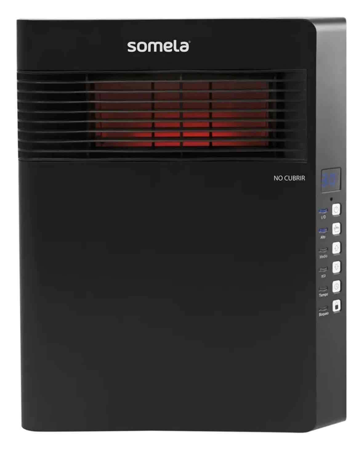 Calefactor eléctrico Somela negro - miniatura 1