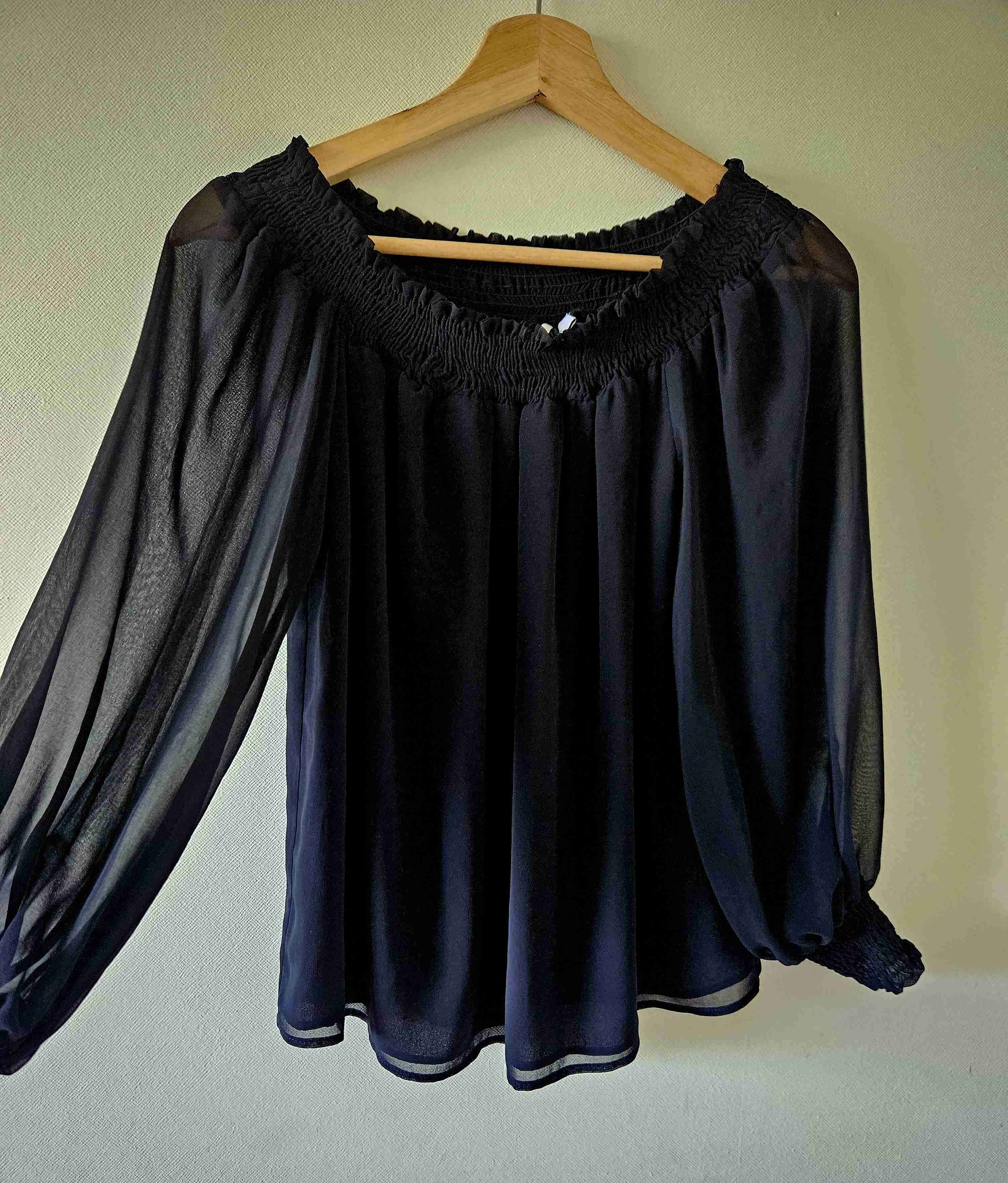 Blusa negra Topshop - miniatura 2